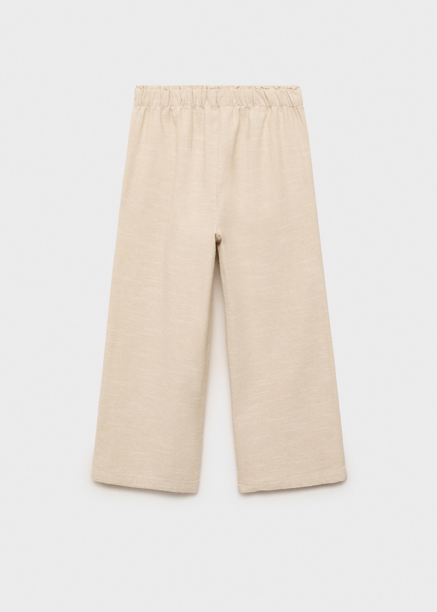 Textured culotte trousers - Reverse of the article