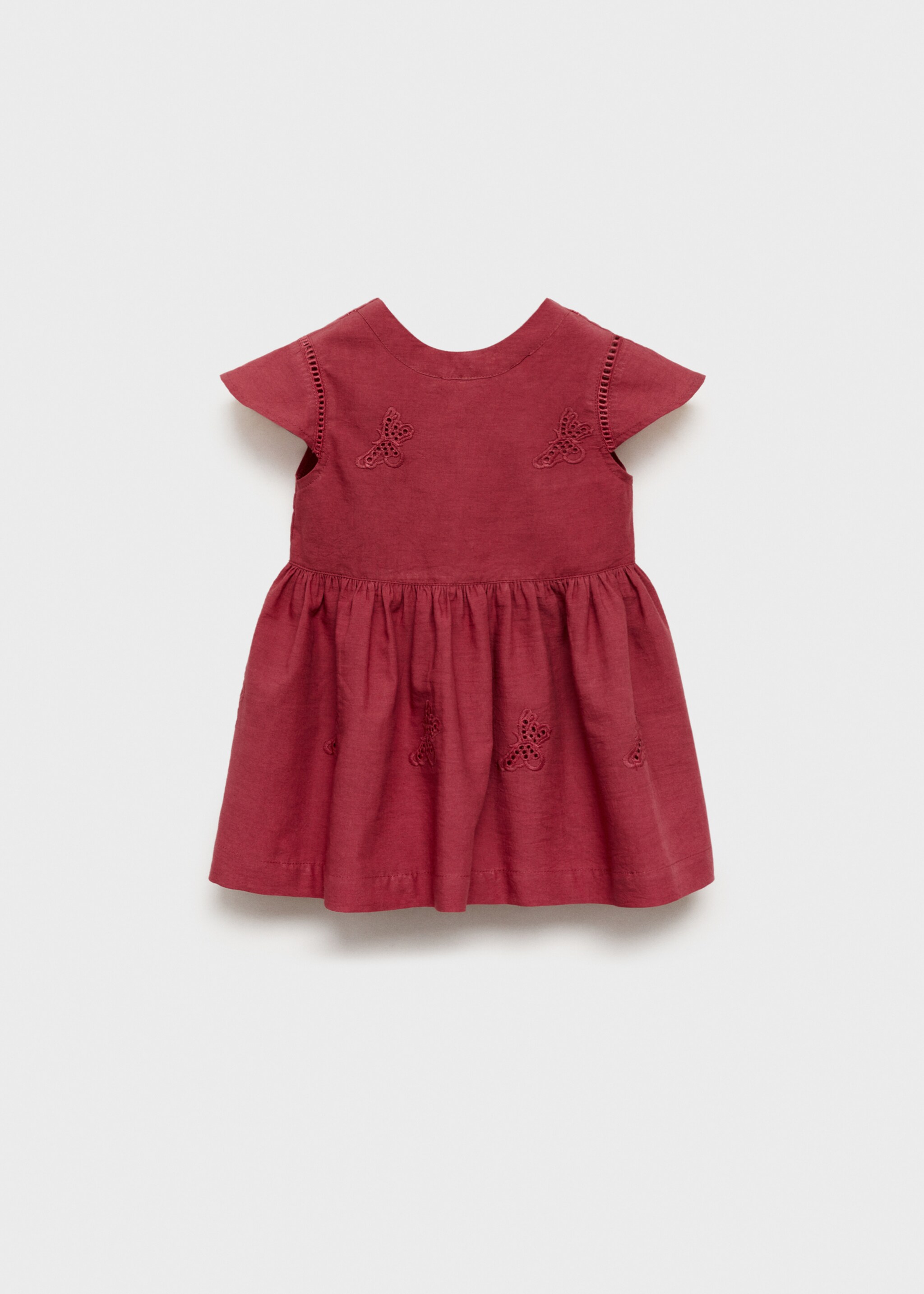 Sukienka haftowane detale - Artykuł bez modela/modelki, Czerwony. Ref: 87075940-00.