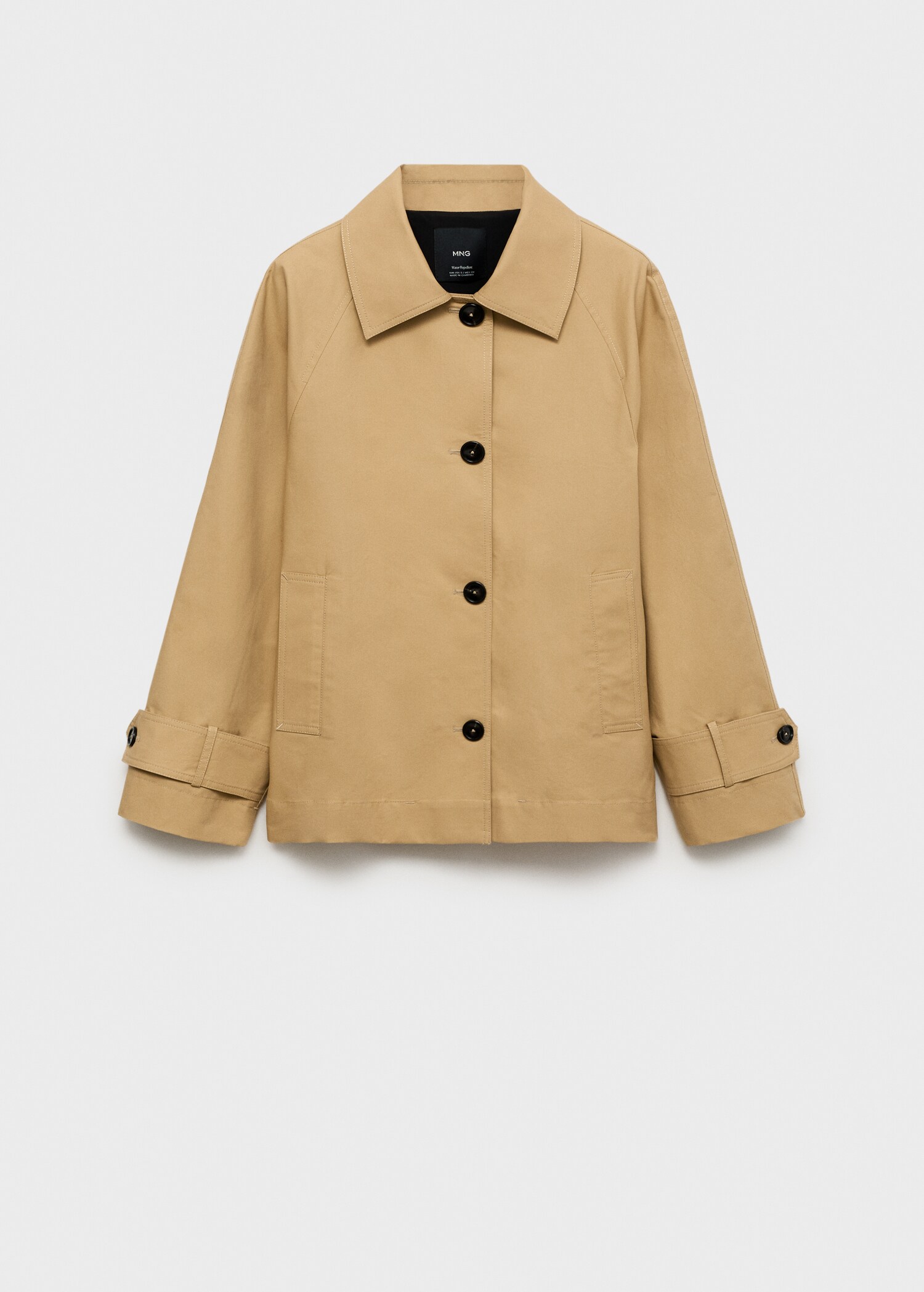 Cotton parka with buttons - Article without model