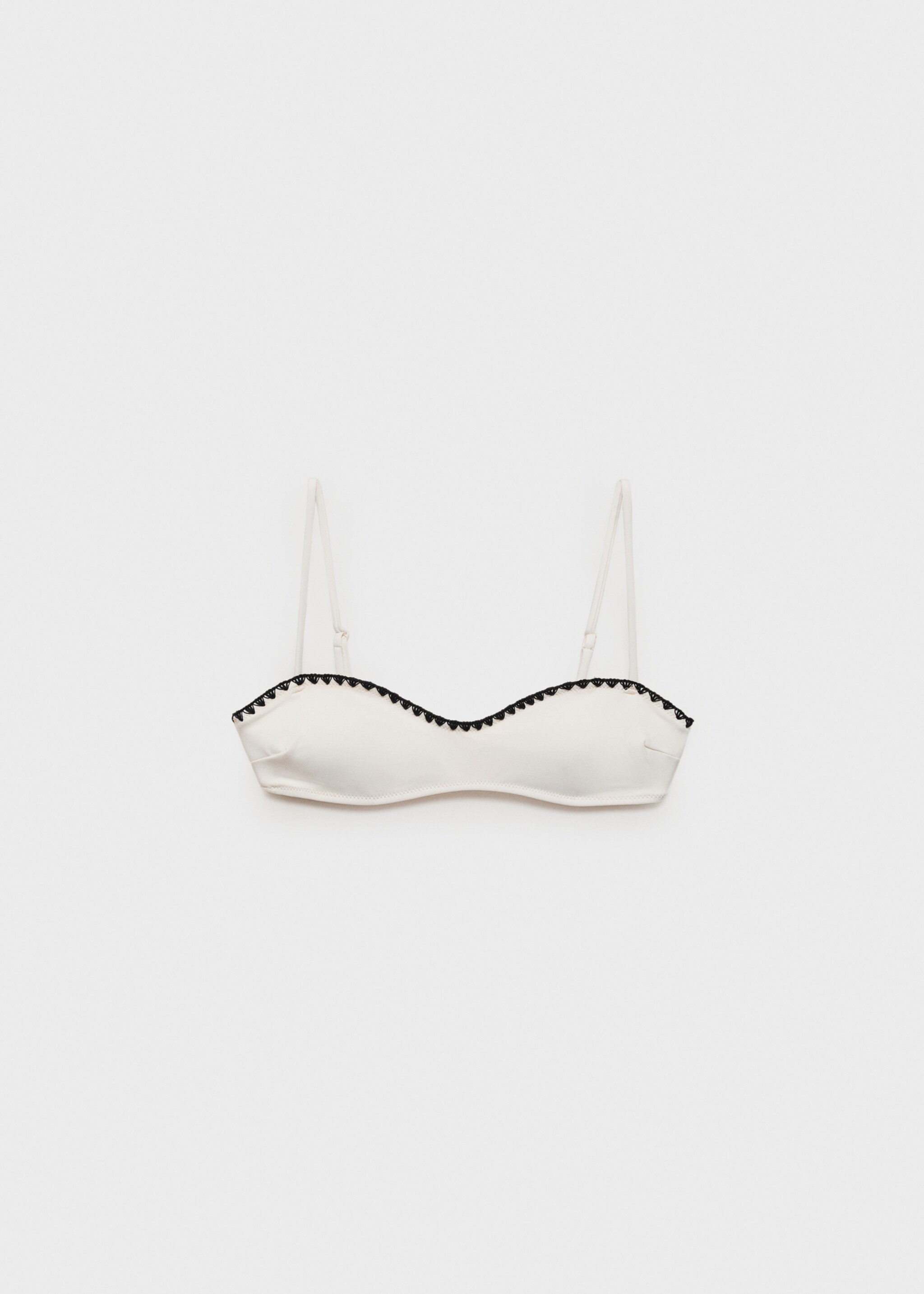 Top bikini bandó rivets contrast - Article sense model, Blanc. Ref: 87075951-00.