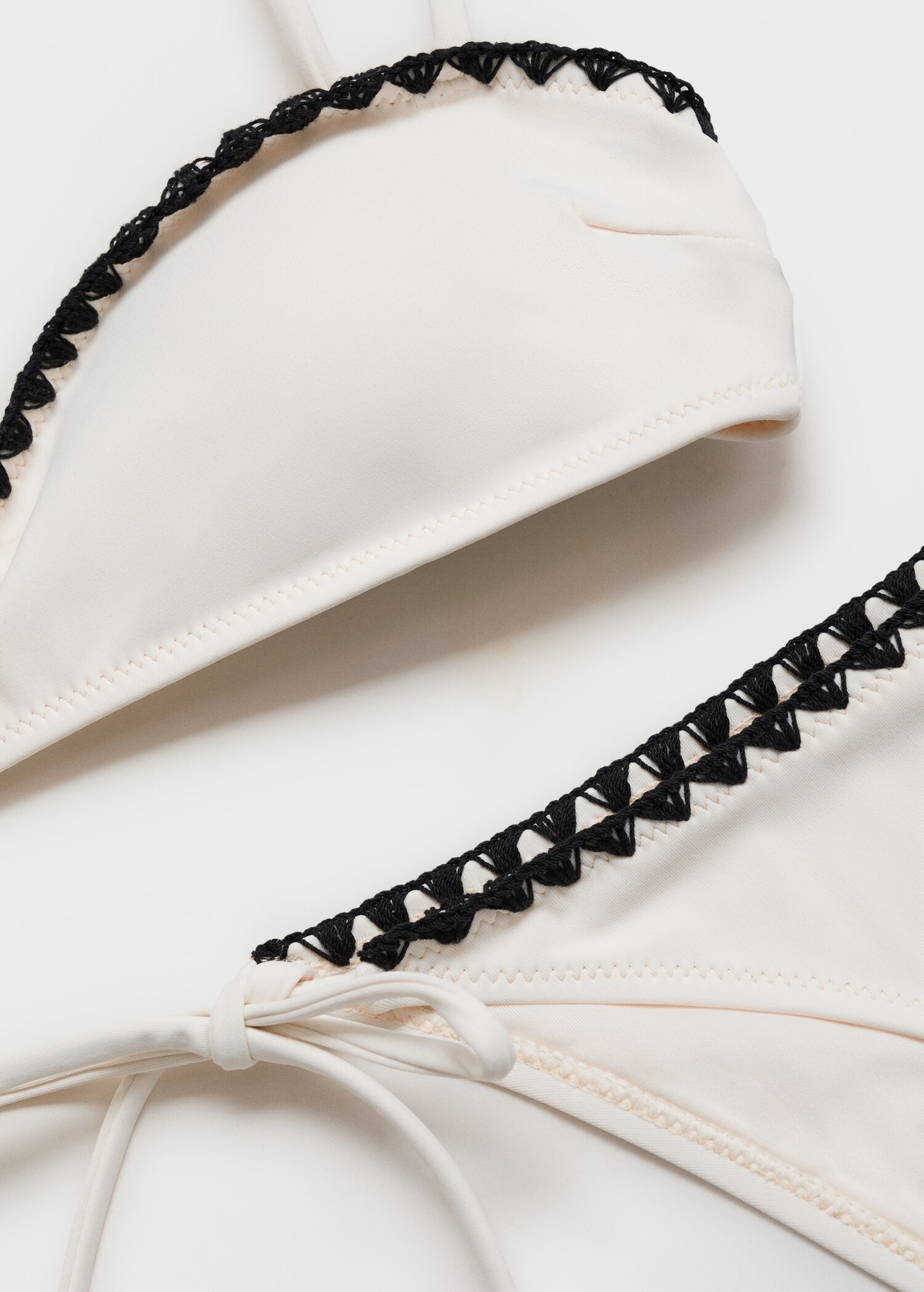 Top bikini bandó rivets contrast - Detall de l'article 0