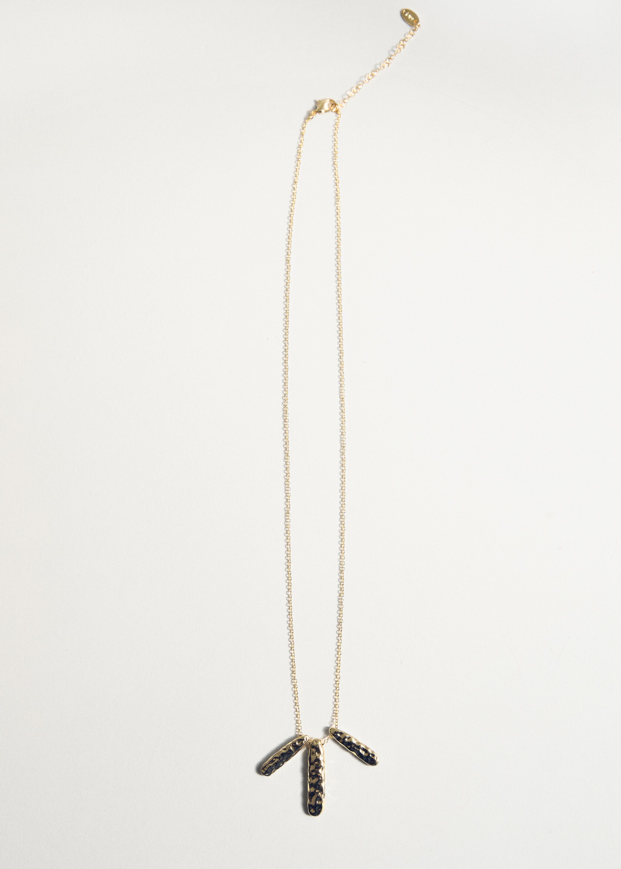 Textured beaded necklace - Details of the article 5, Gold. Ref: 87075957-00.