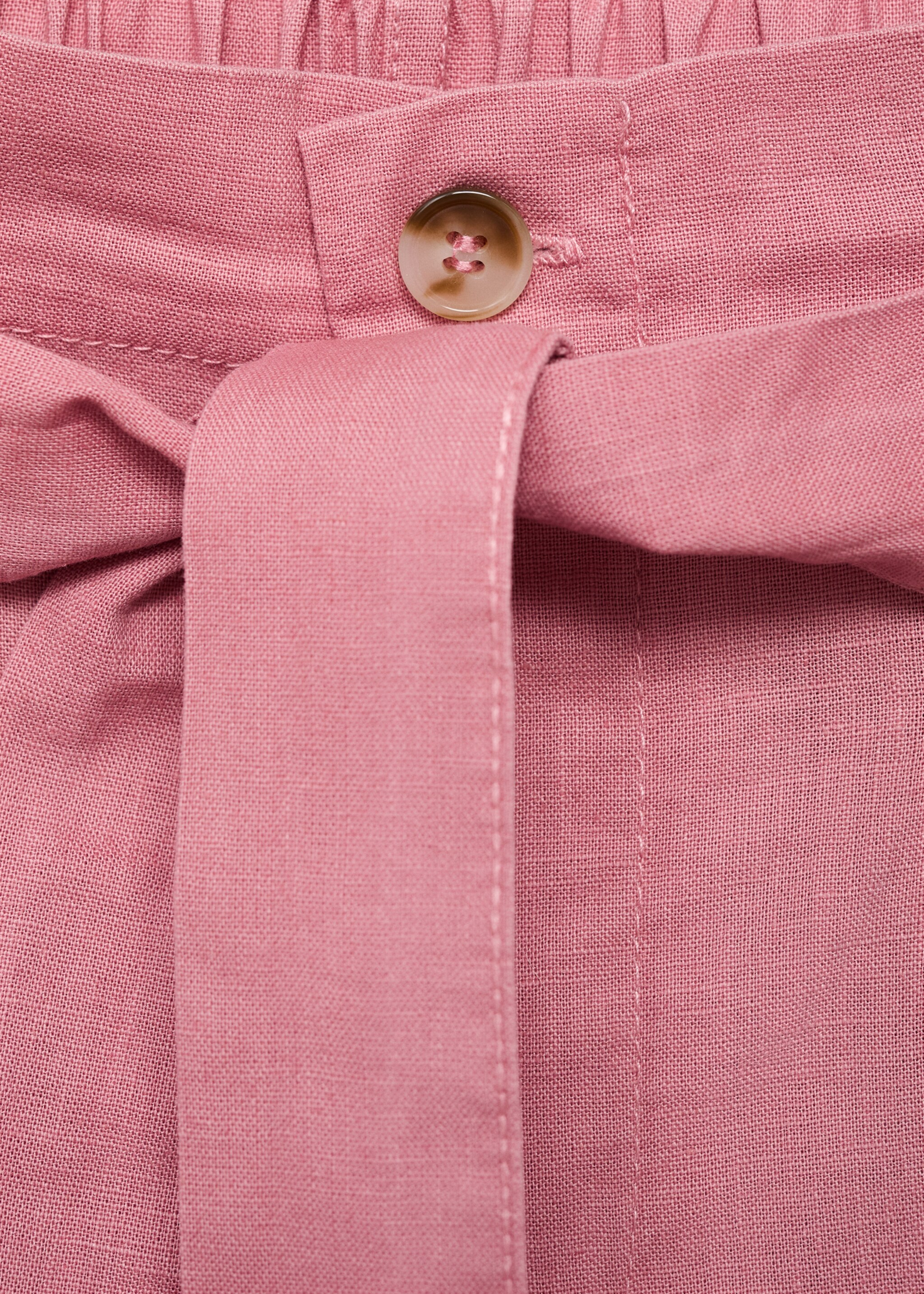 Belt line trousers - Details of the article 8, Pink. Ref: 87075964-00.
