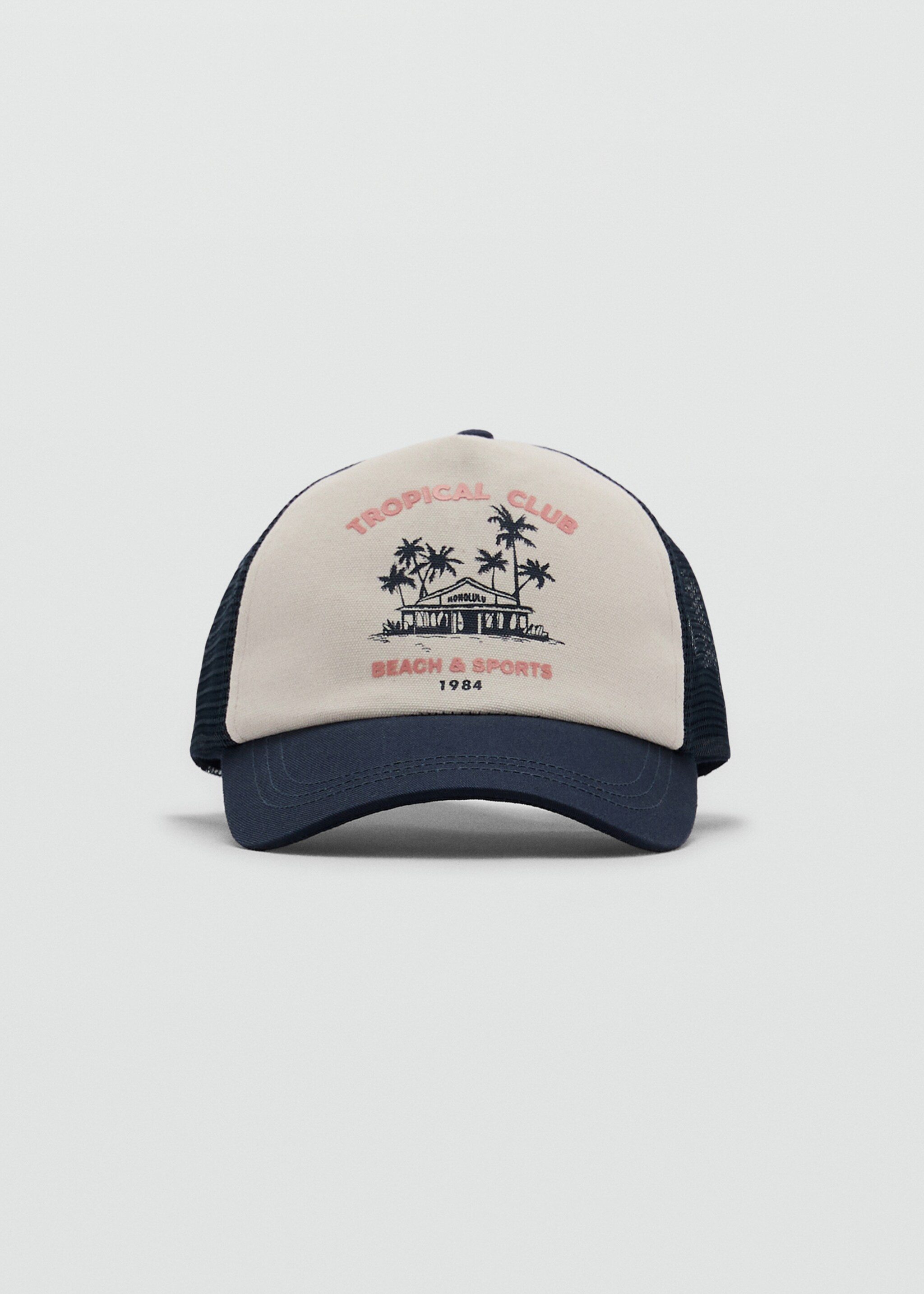 Printed mesh cap - Medium plane, Navy. Ref: 87075971-00.