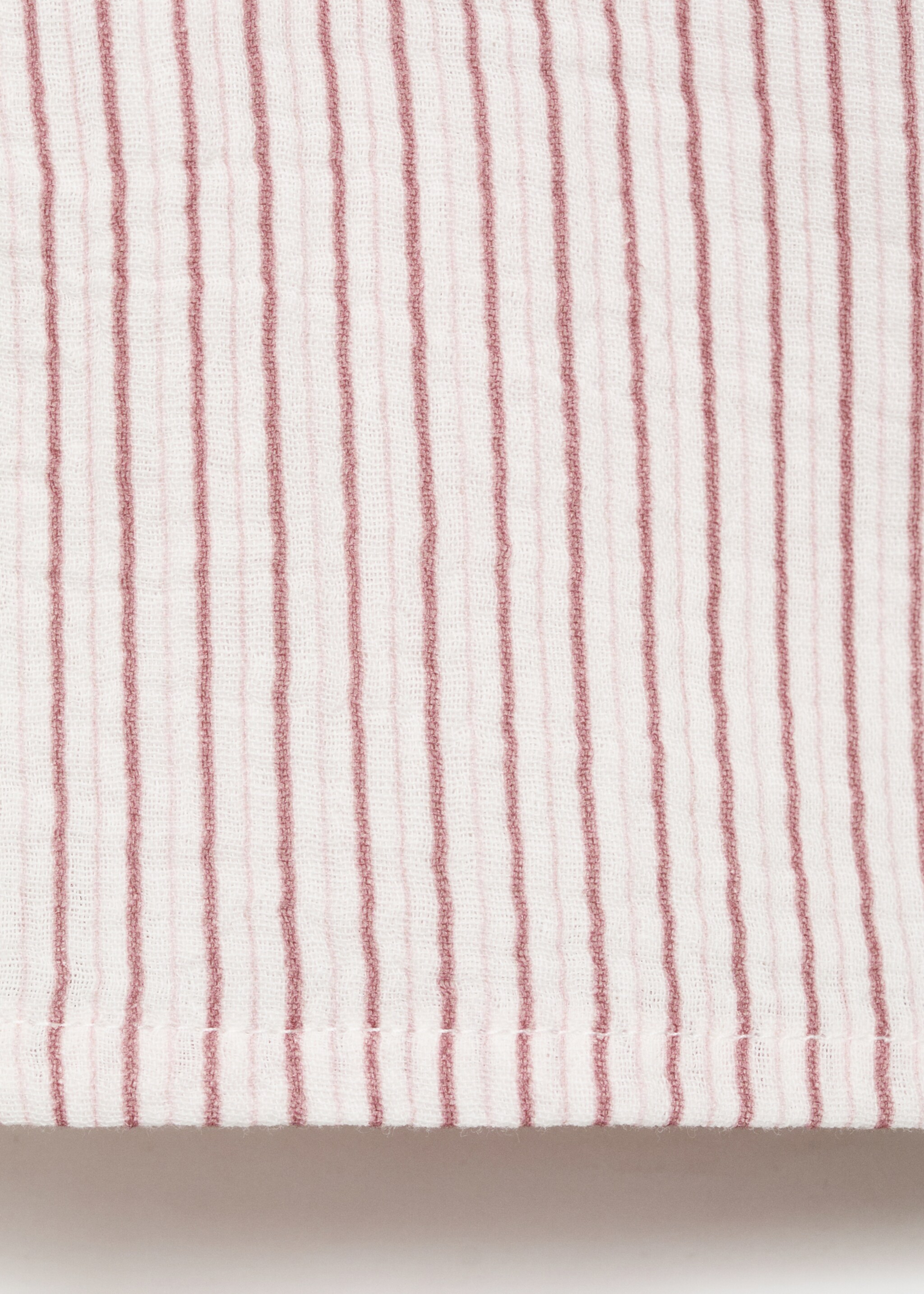 Koszula z bawełny w paski - Szczegóły artykułu 0, Różowy. Ref: 87075972-00.