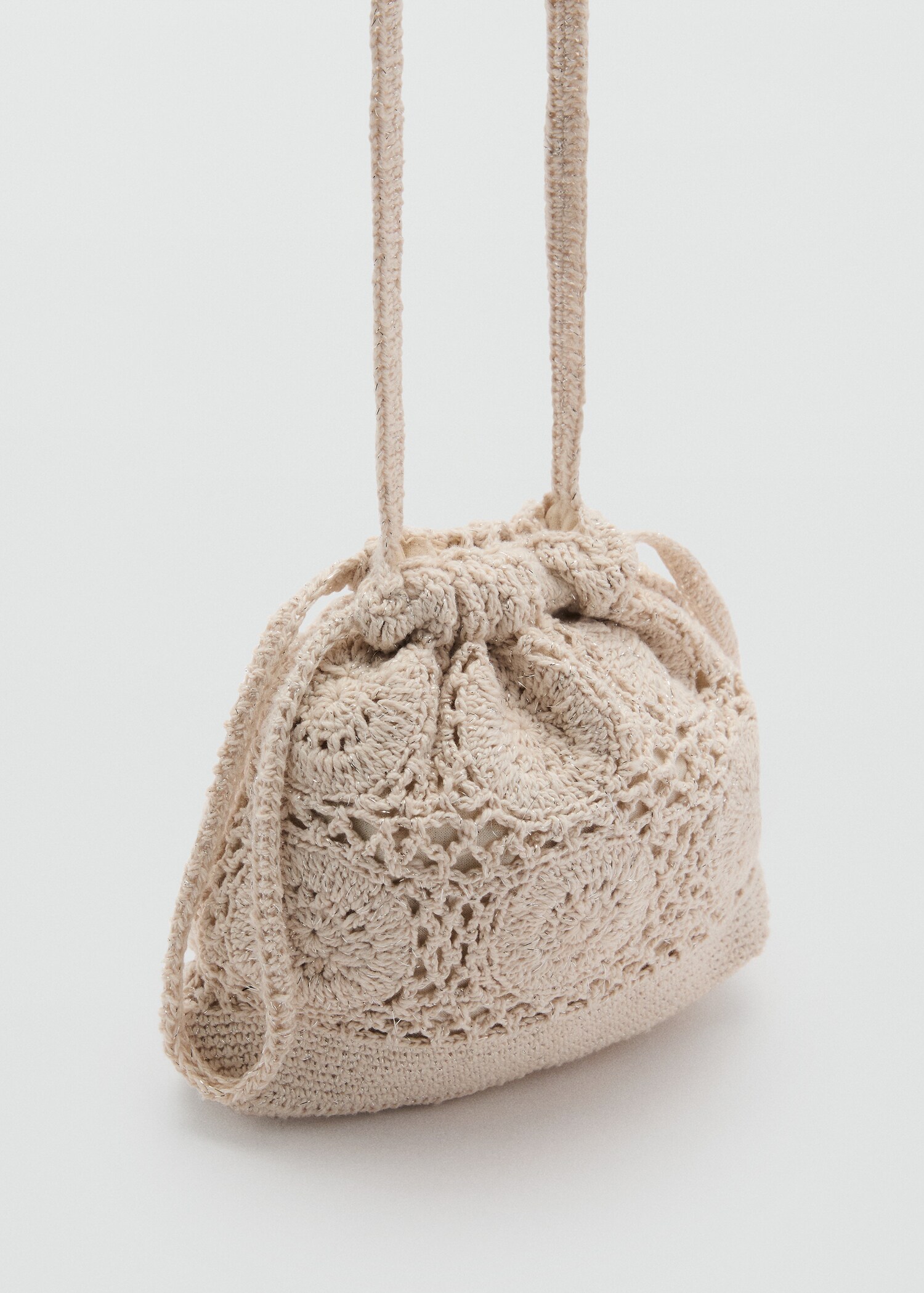 Bucket crochet bag - Medium plane