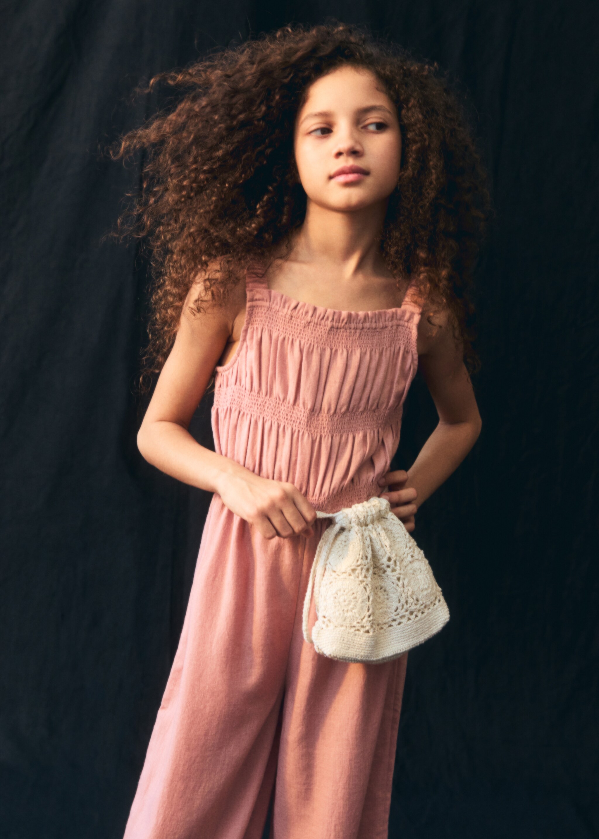 Bucket crochet bag - Details of the article 5, Sand. Ref: 87075973-00.