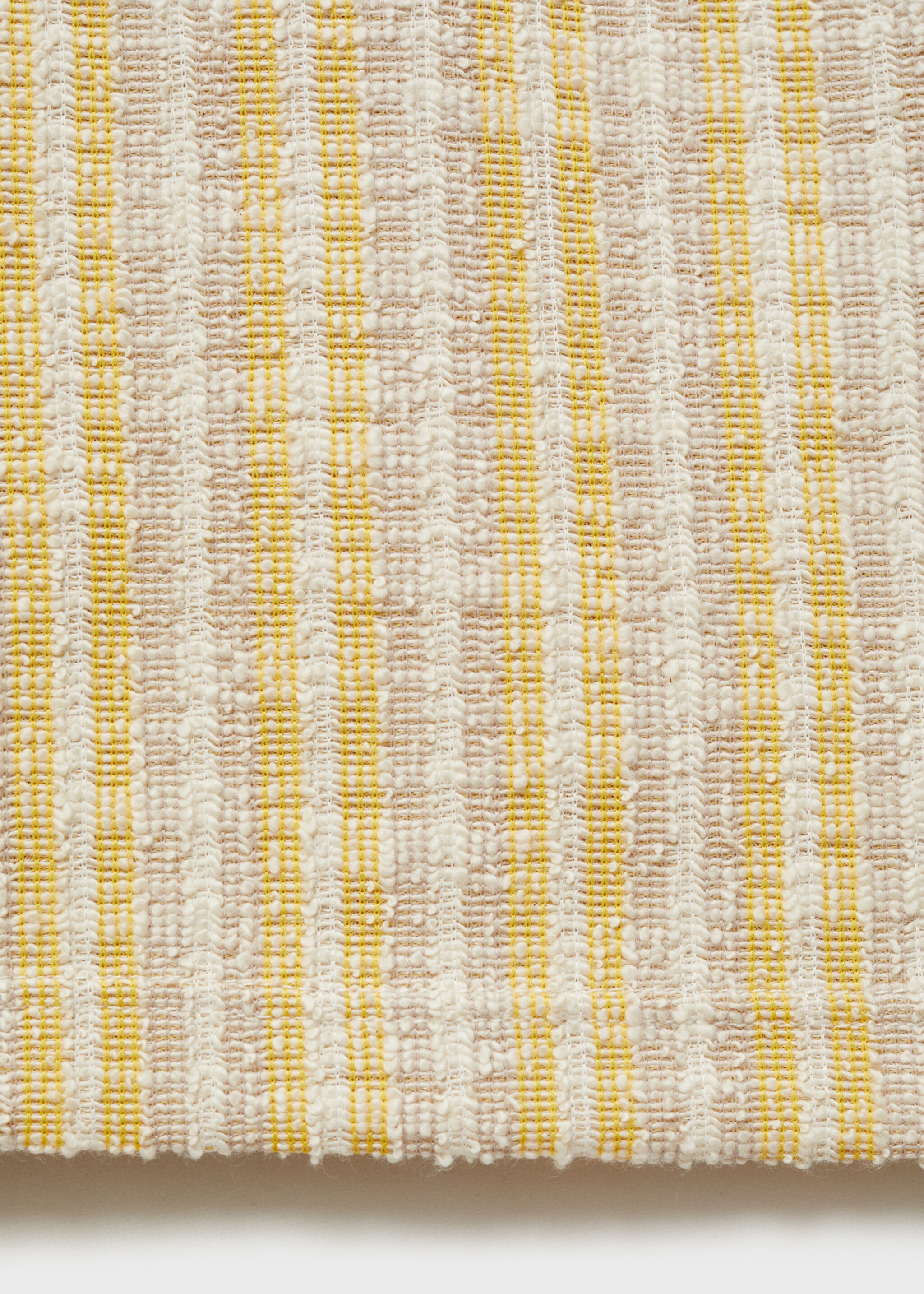 Pantalon texturé rayures - Détail de l'article 0, Jaune pastel. Ref: 87075975-00.