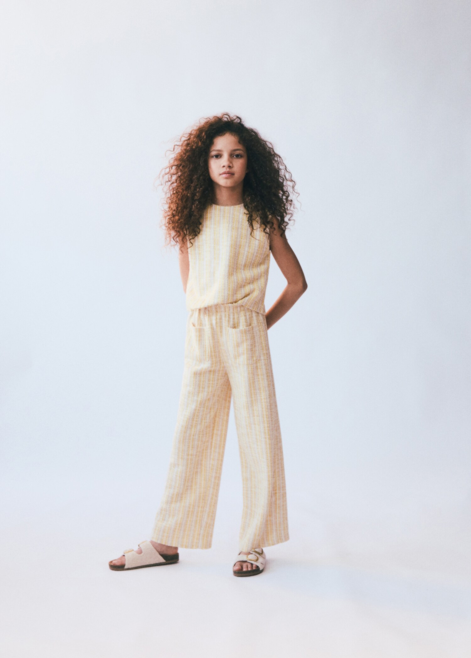 Pantalon texturé rayures - Détail de l'article 5