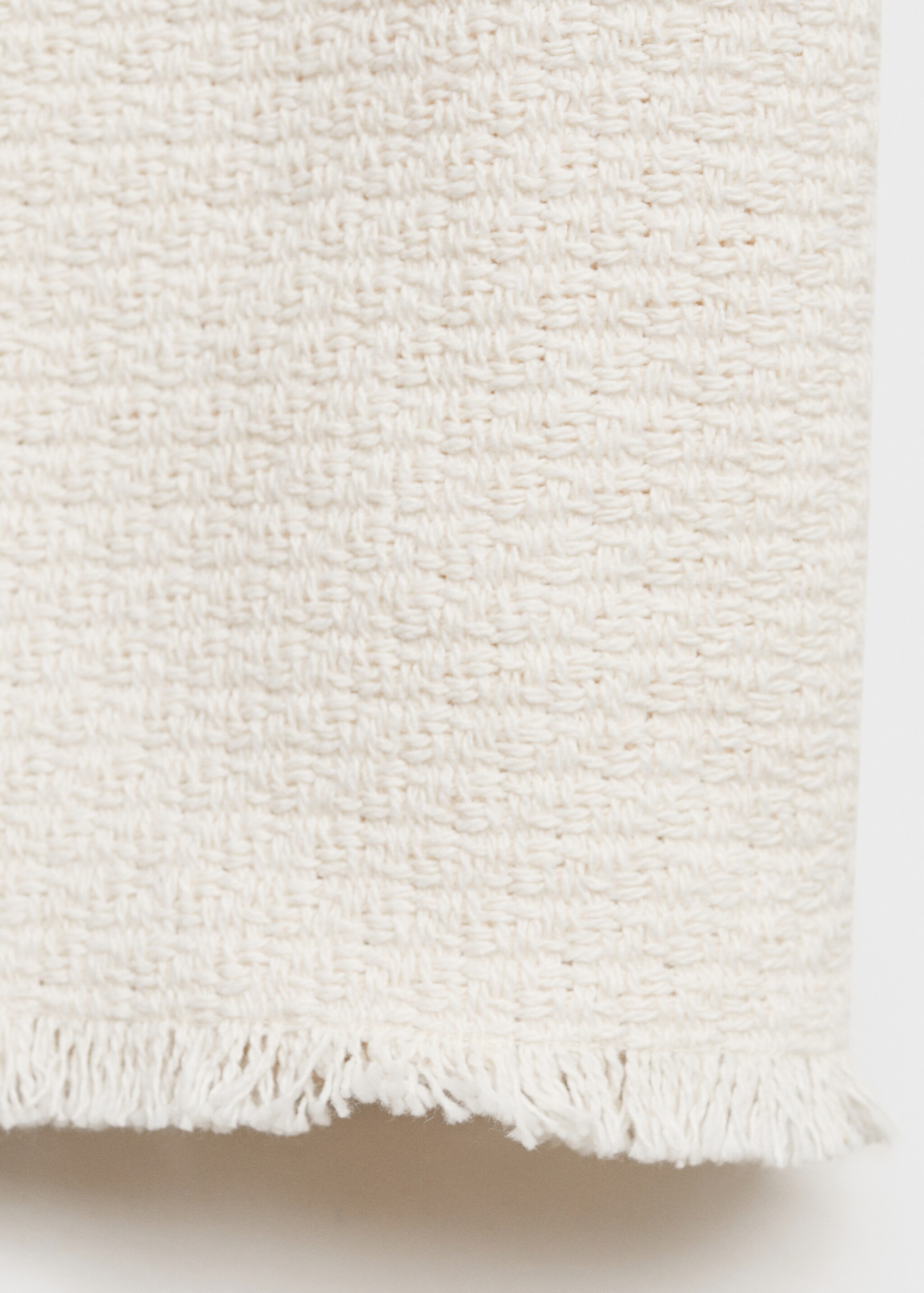 Cropped textured jacket - Details of the article 0, Off White. Ref: 87075984-00.