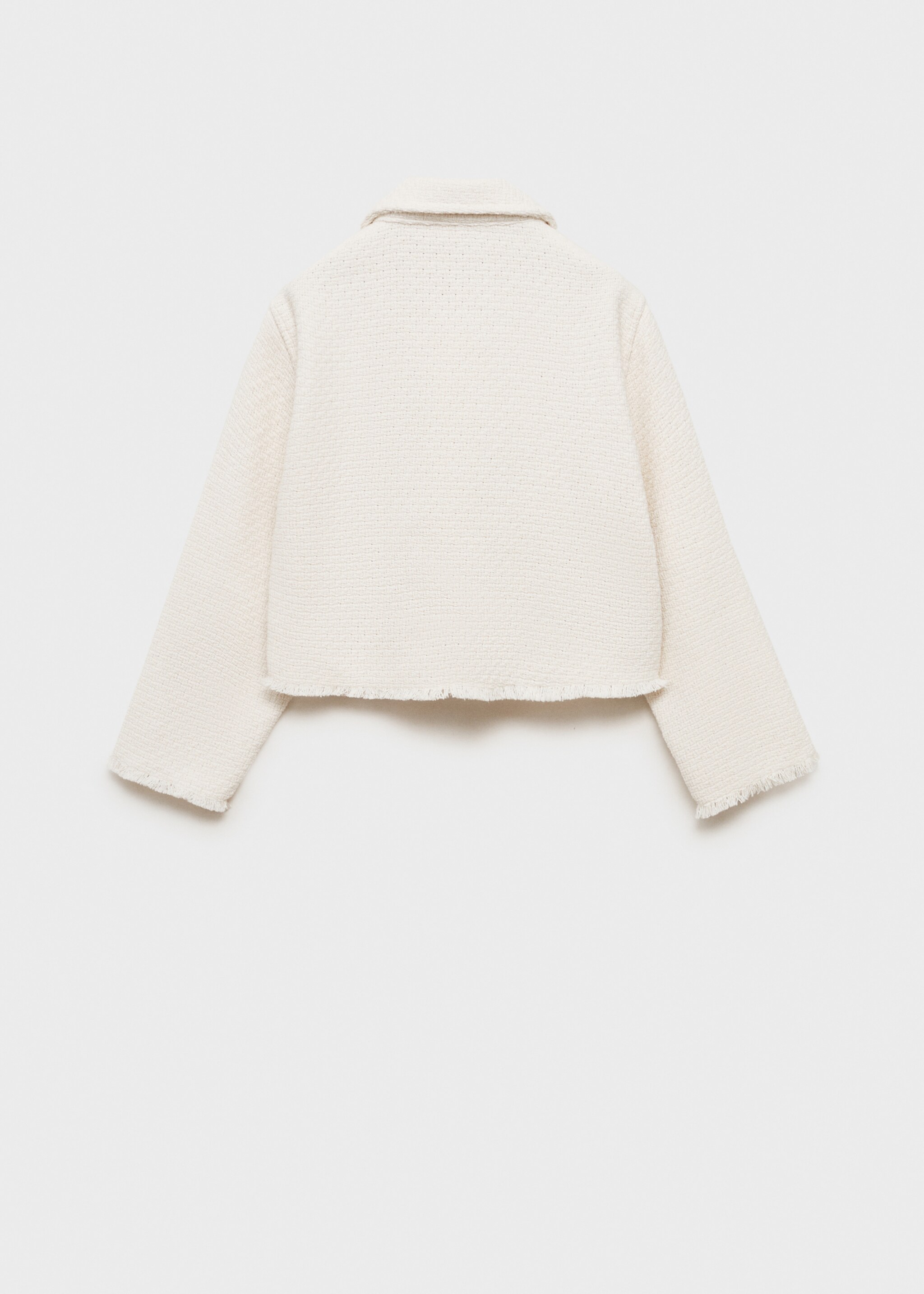 Cropped textured jacket - Reverse of the article, Off White. Ref: 87075984-00.