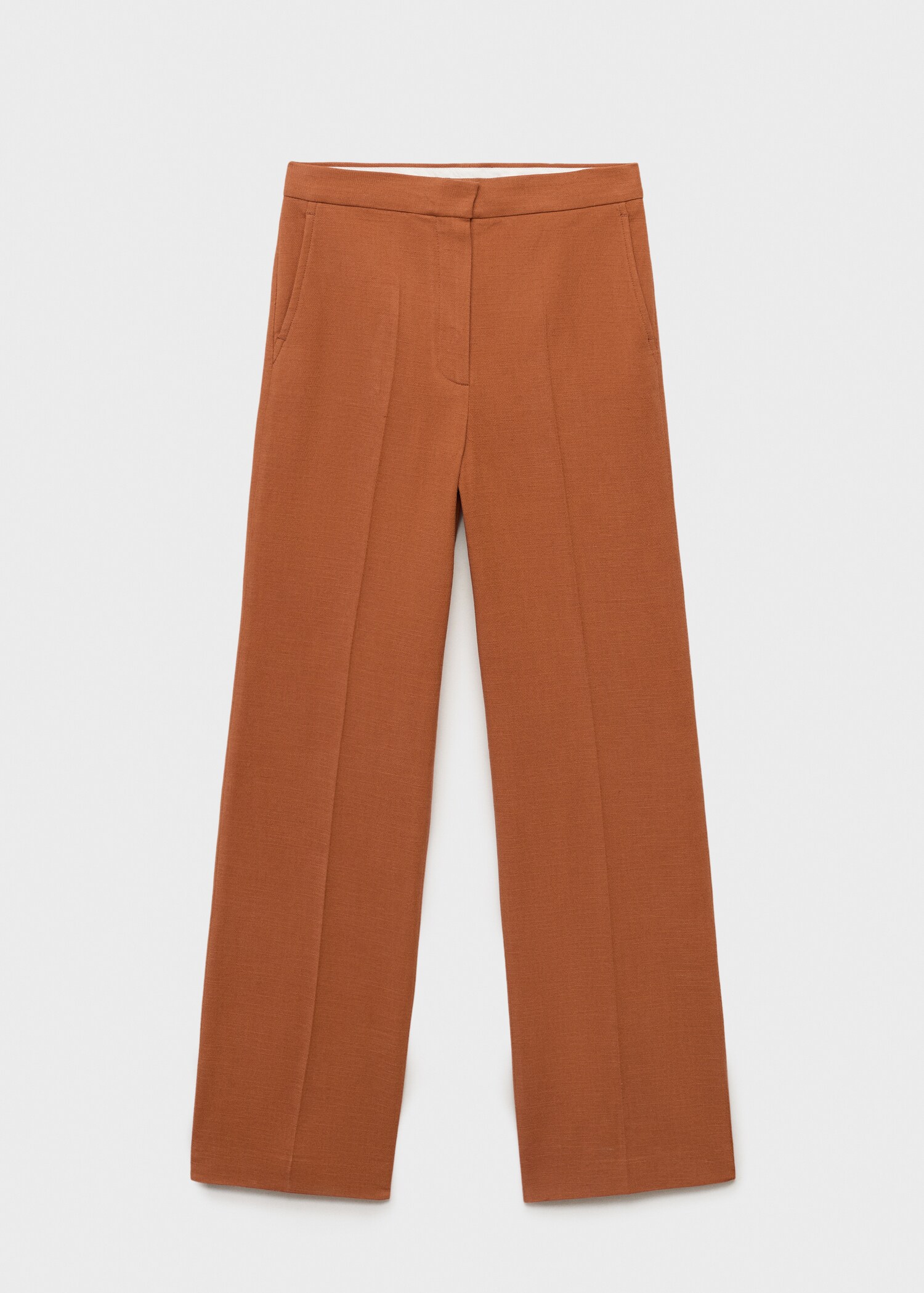 Cotton and linen-blend suit trousers - Article without model