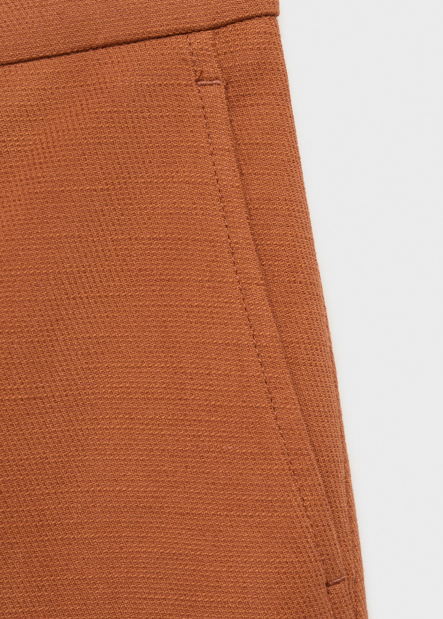 Cotton and linen-blend suit trousers - Details of the article 0