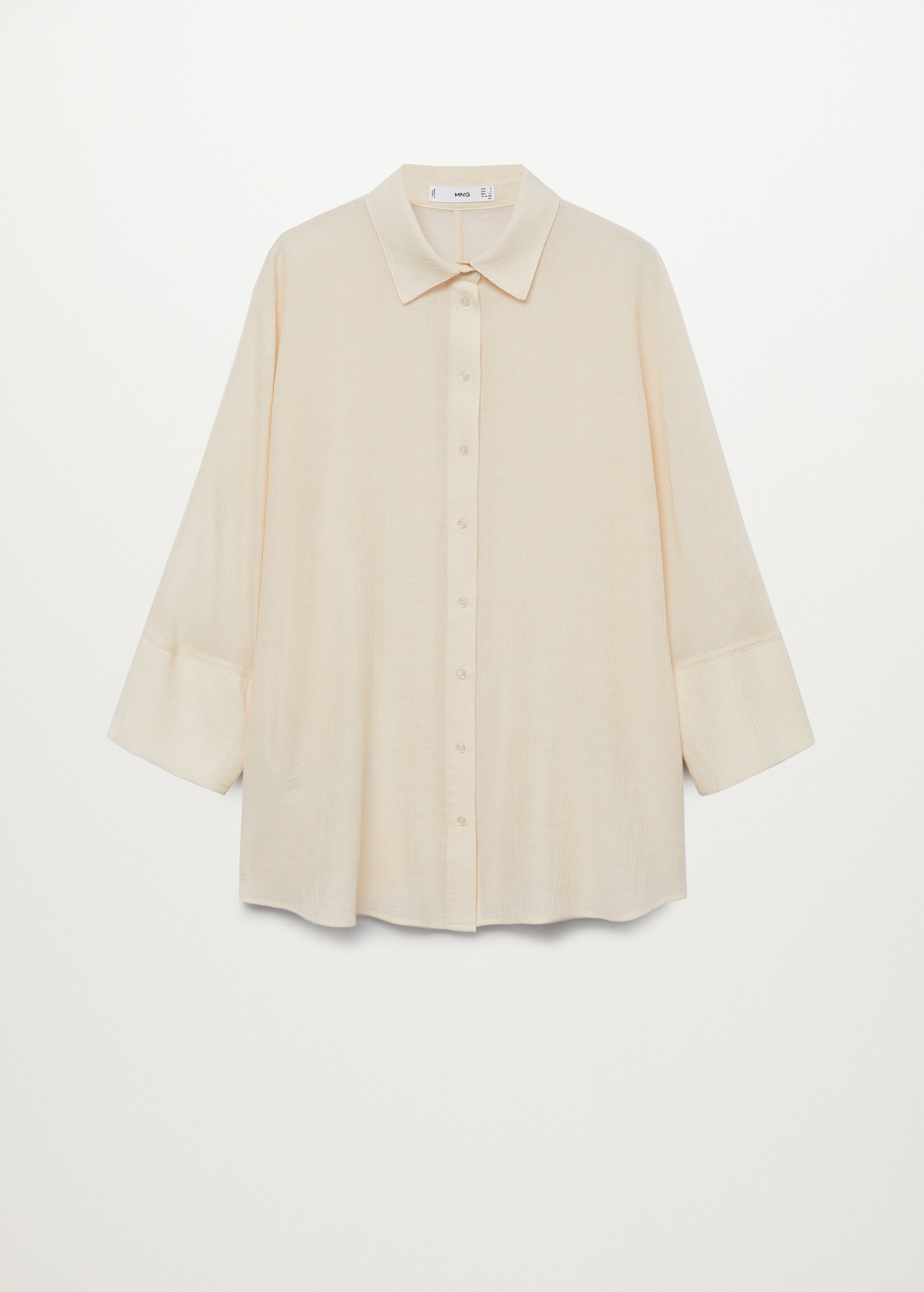 Camisa oversize textura - Artículo sin modelo