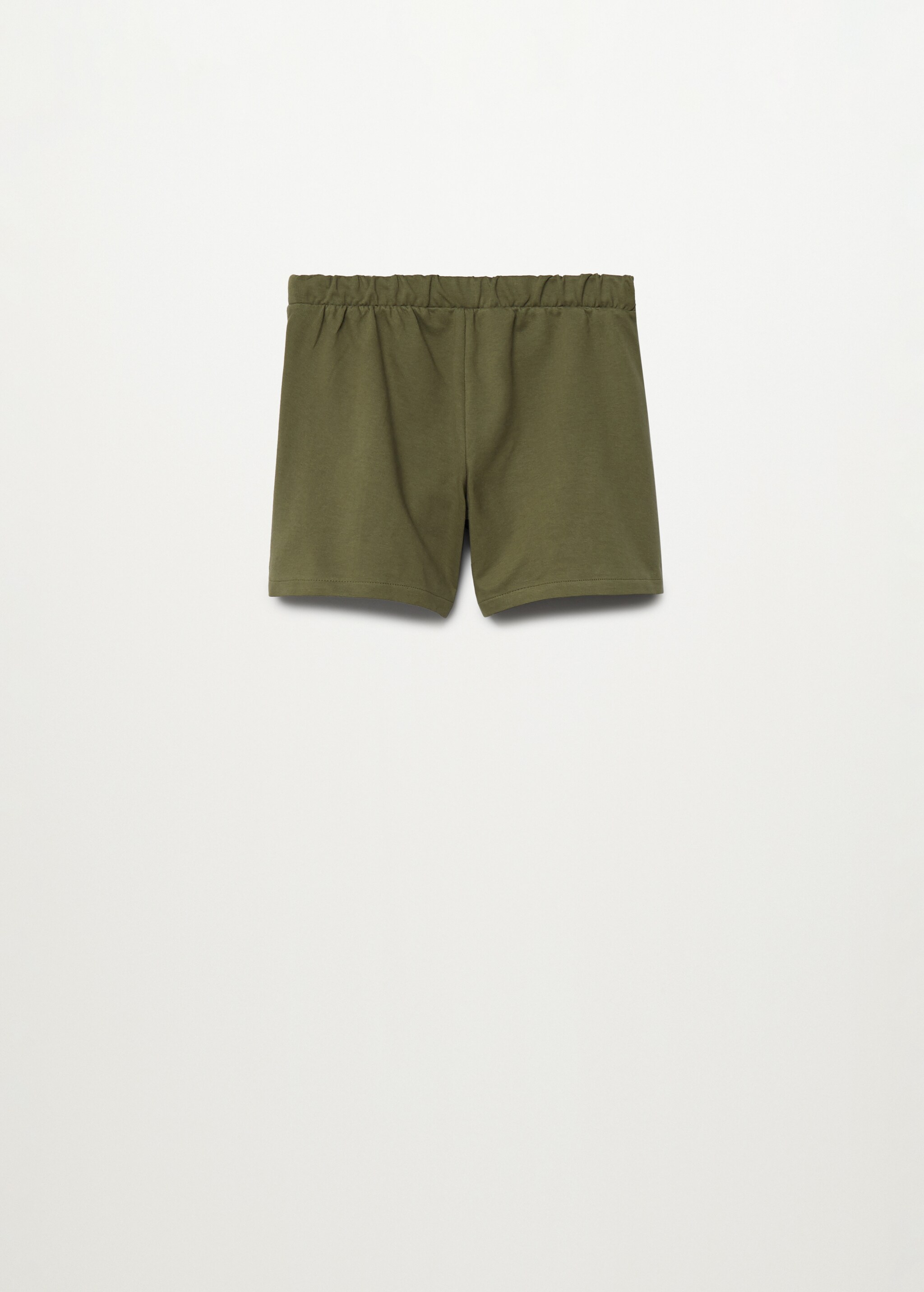 Knitted organic cotton shorts - Reverse of the article