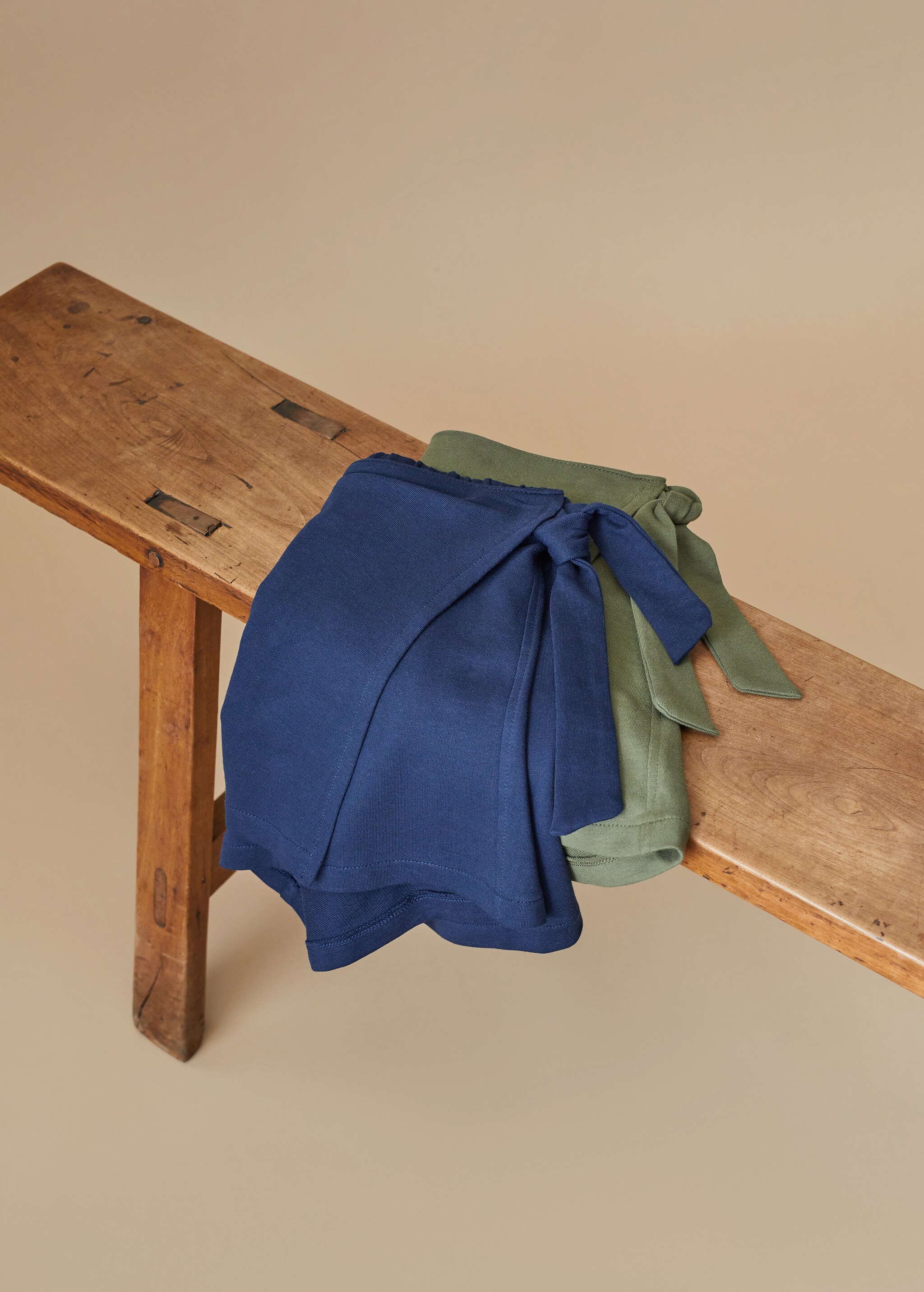 Knitted organic cotton shorts - Details of the article 1