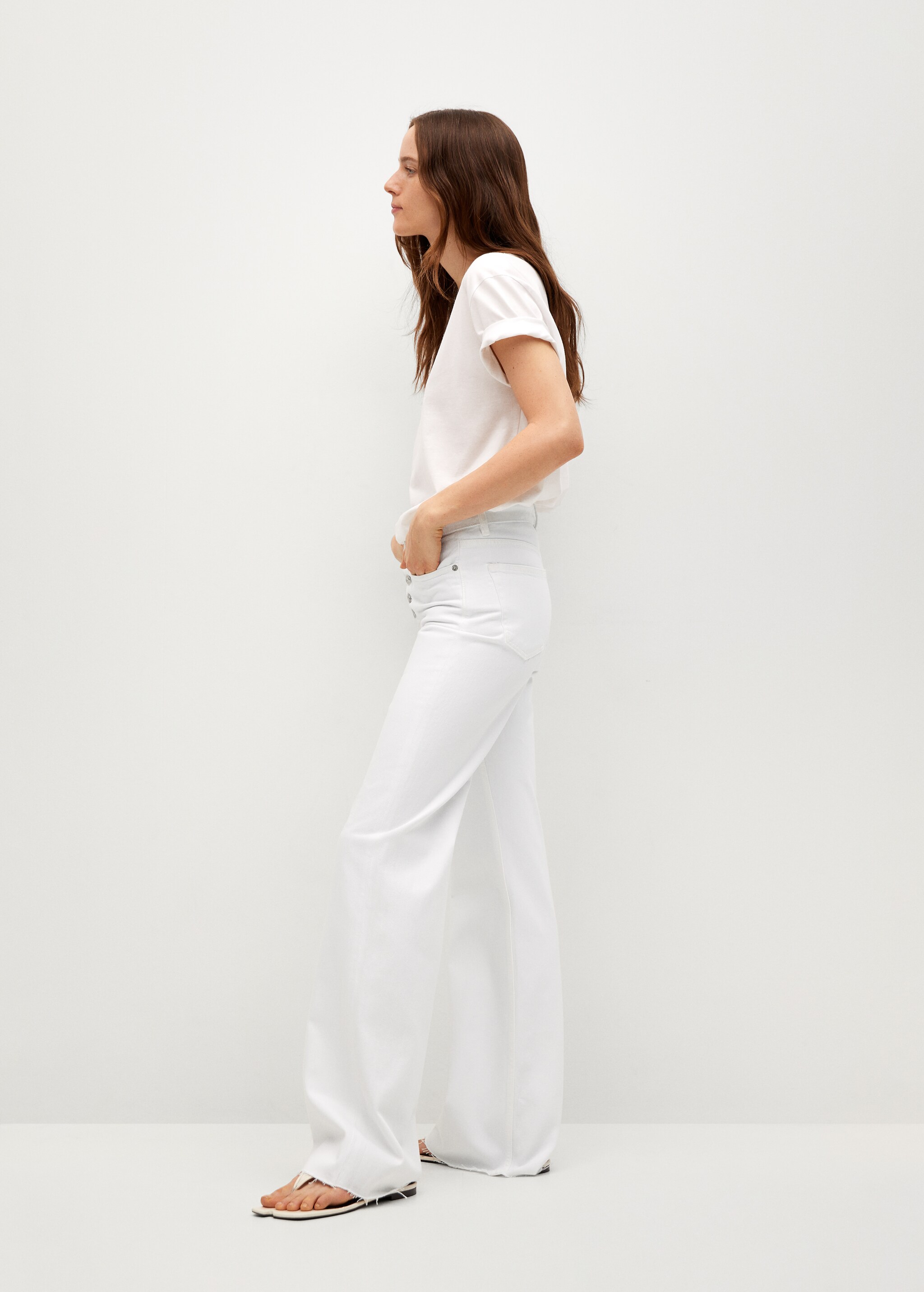 High-waist wideleg jeans - Details of the article 2
