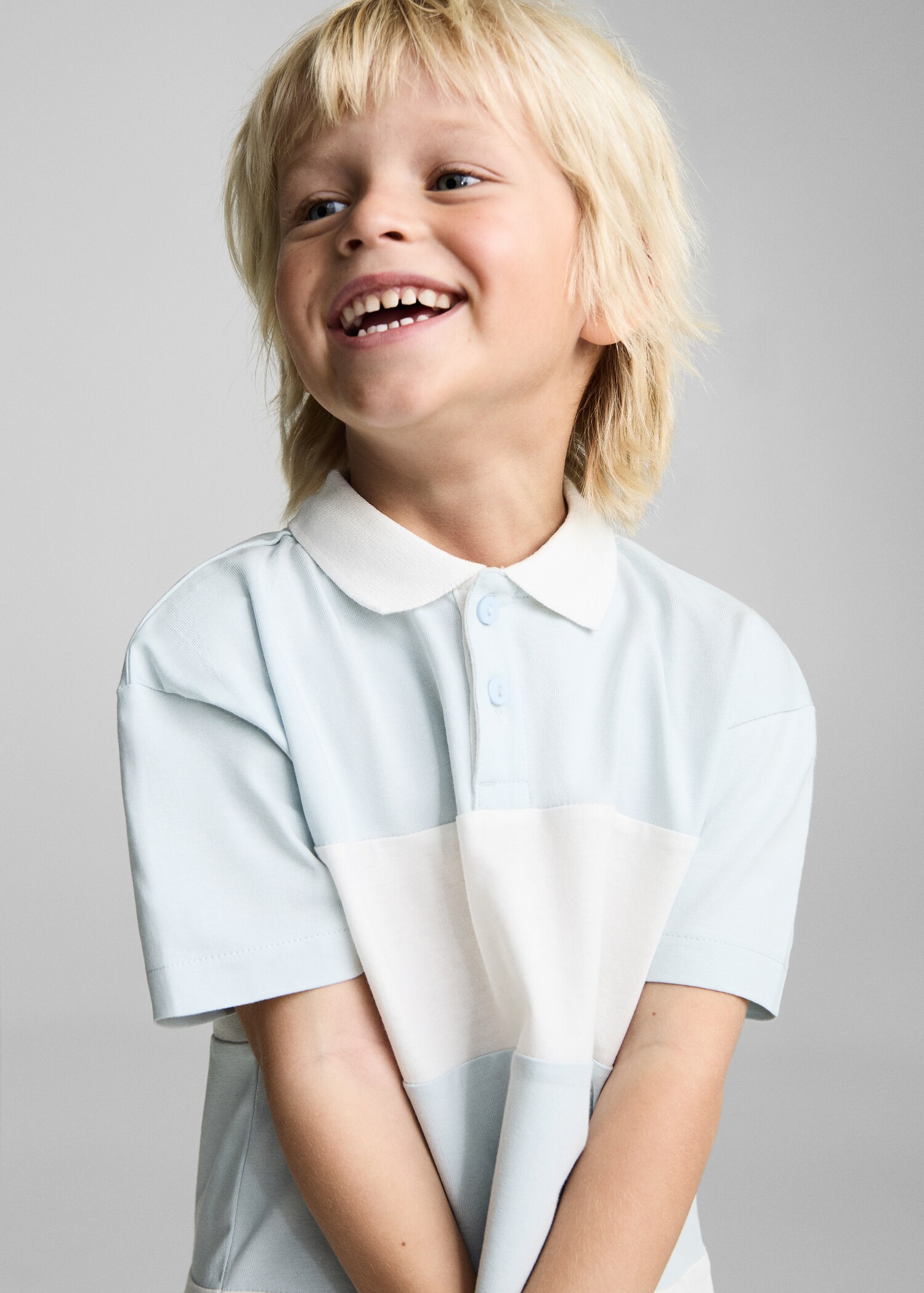 Gestreepte katoenen polo - Detail van het artikel 1