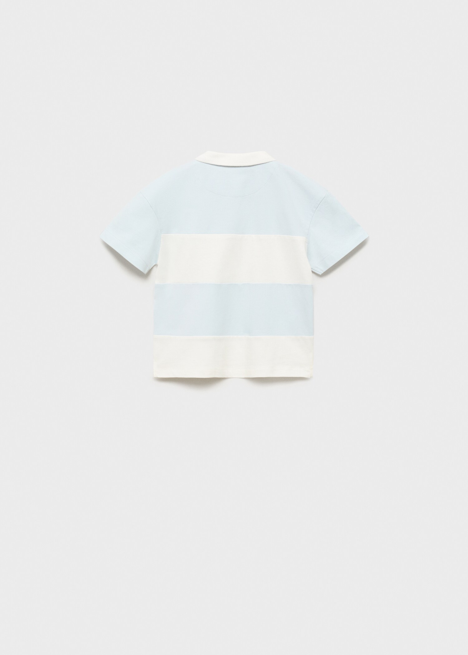 Gestreepte katoenen polo - Achterkant van het artikel