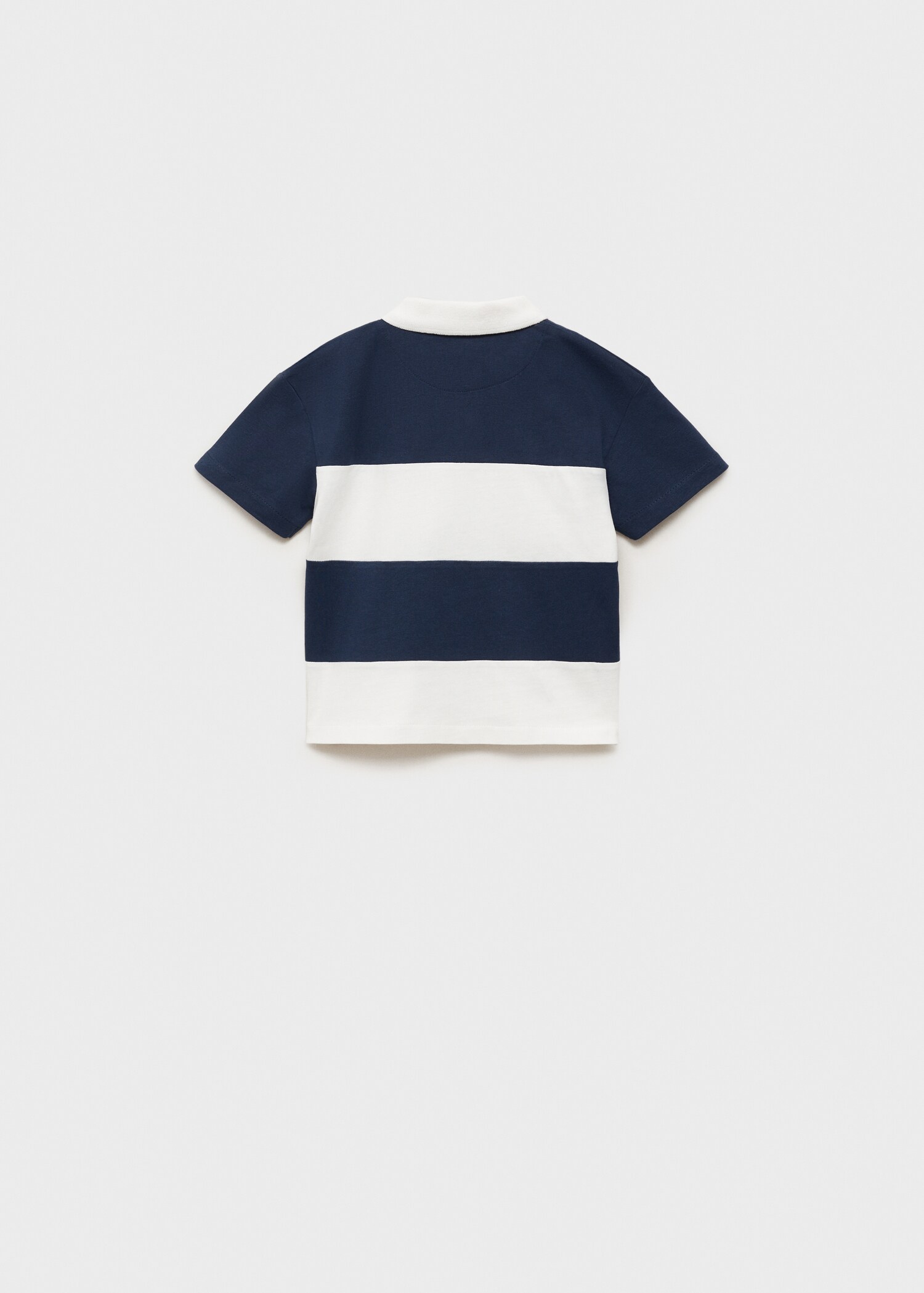 Gestreepte katoenen polo - Achterkant van het artikel