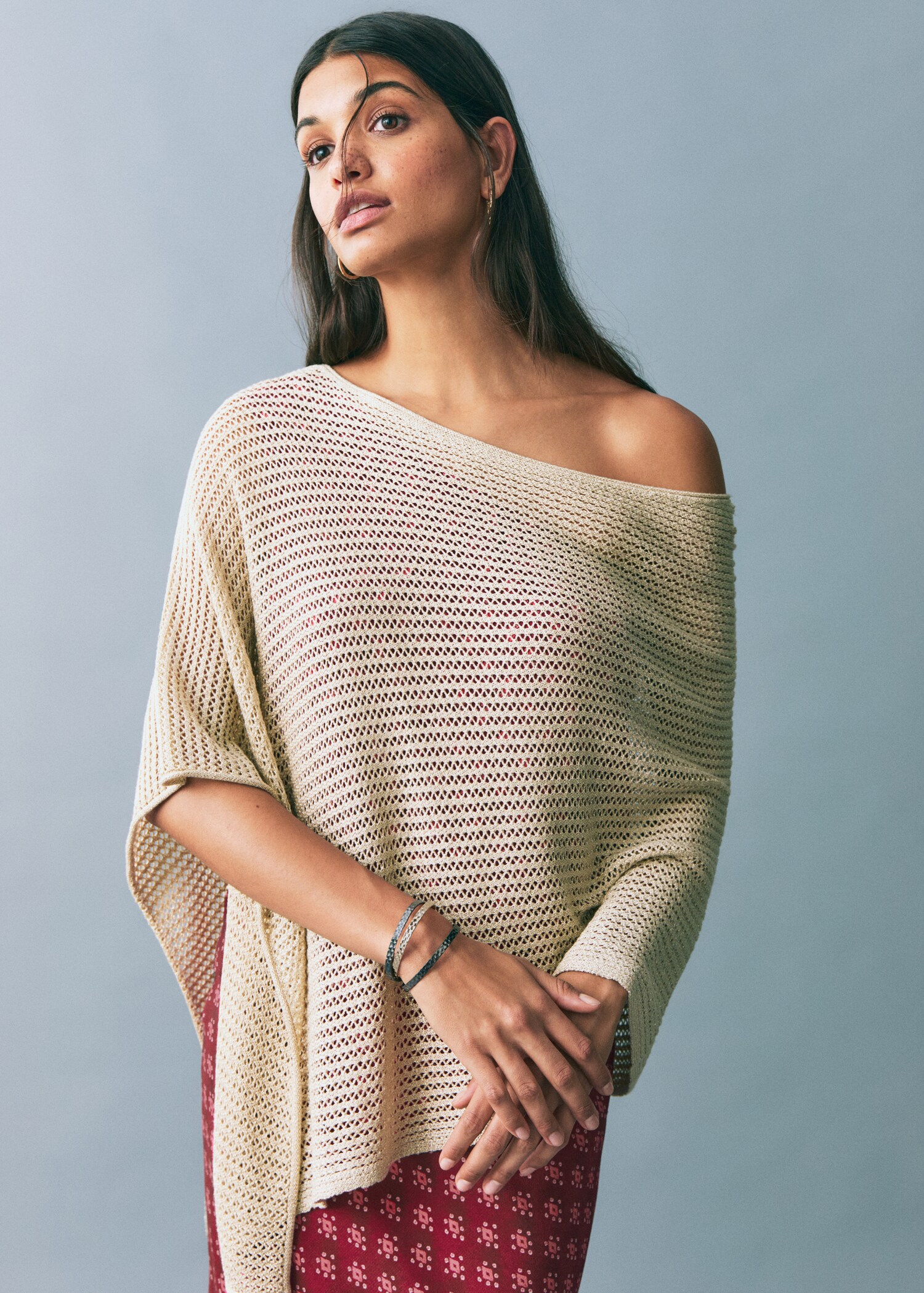 Knit cape - Medium plane