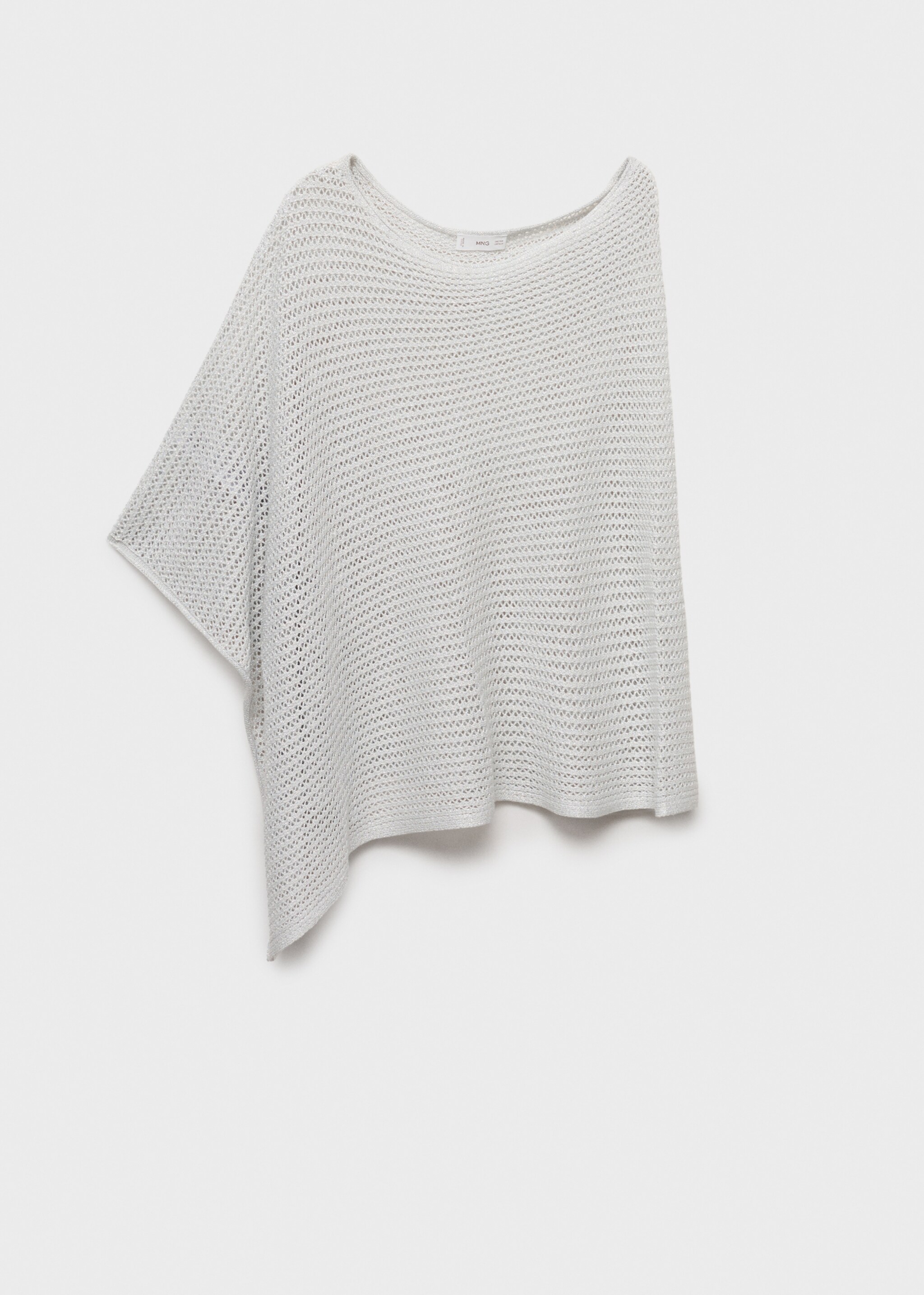 Knit cape - Article without model, Silver. Ref: 87076353-00.