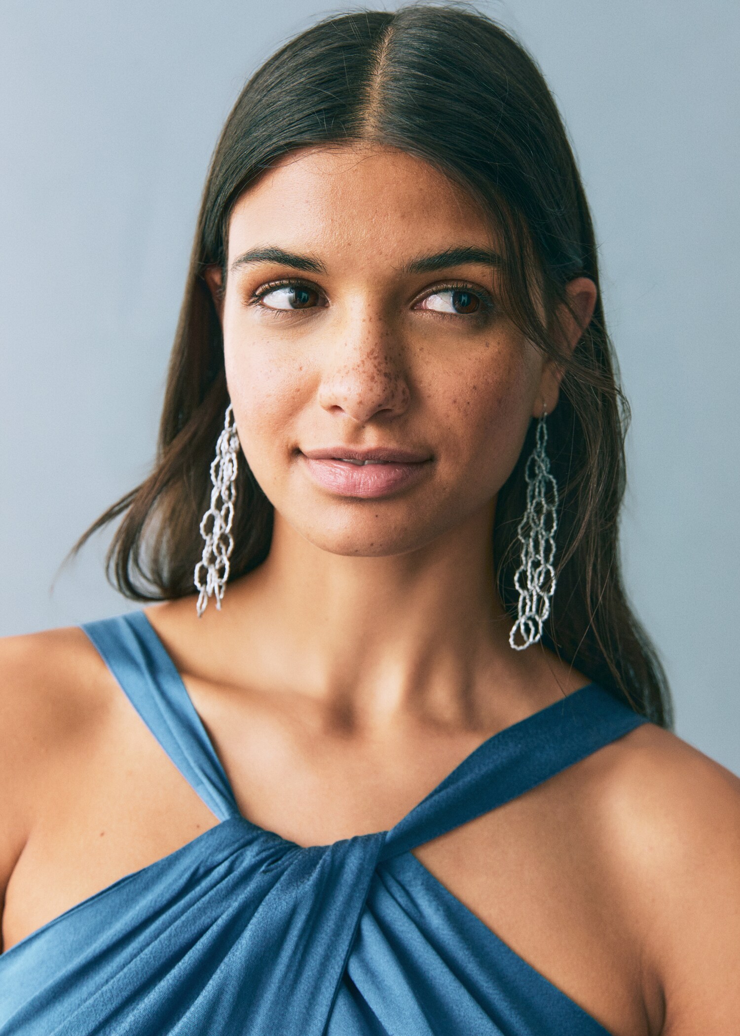 Satinerad jumpsuit halterneck - Detaljer om artikeln 1