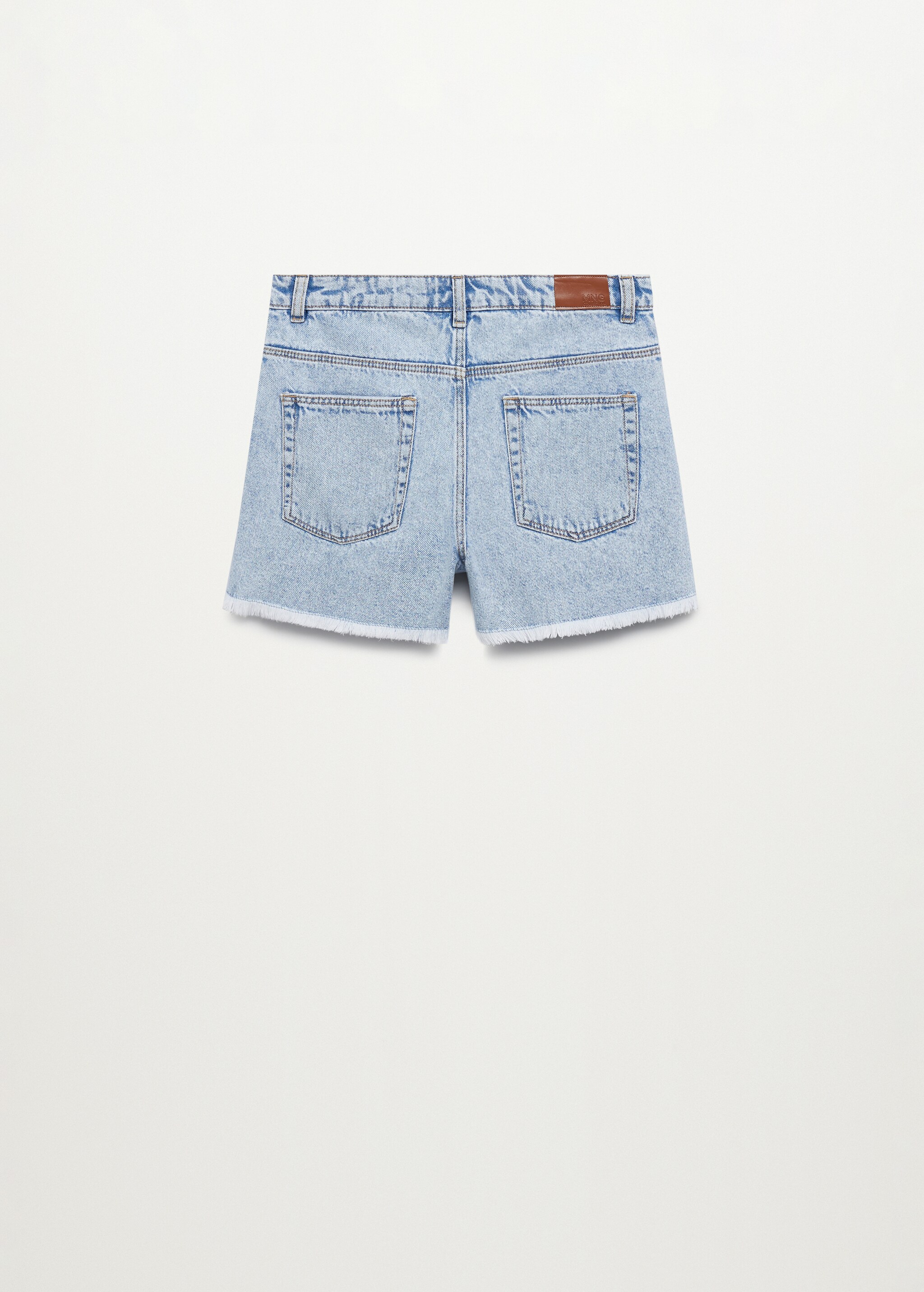 Short denim rotos decorativos - Reverso del artículo