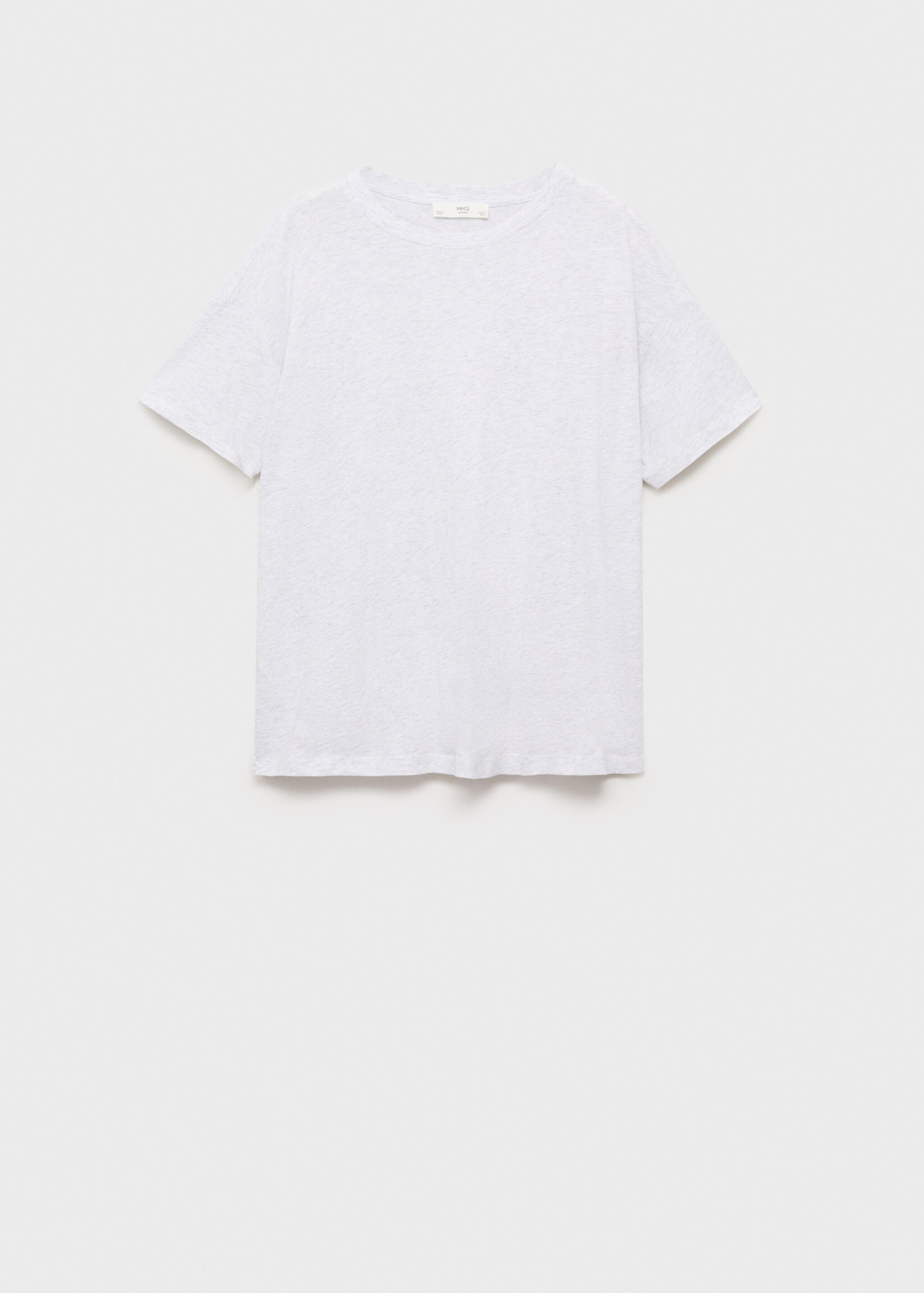 Kurzärmliges Baumwoll-T-Shirt - Artikel ohne Model, Vanille. Ref: 87076709-00.