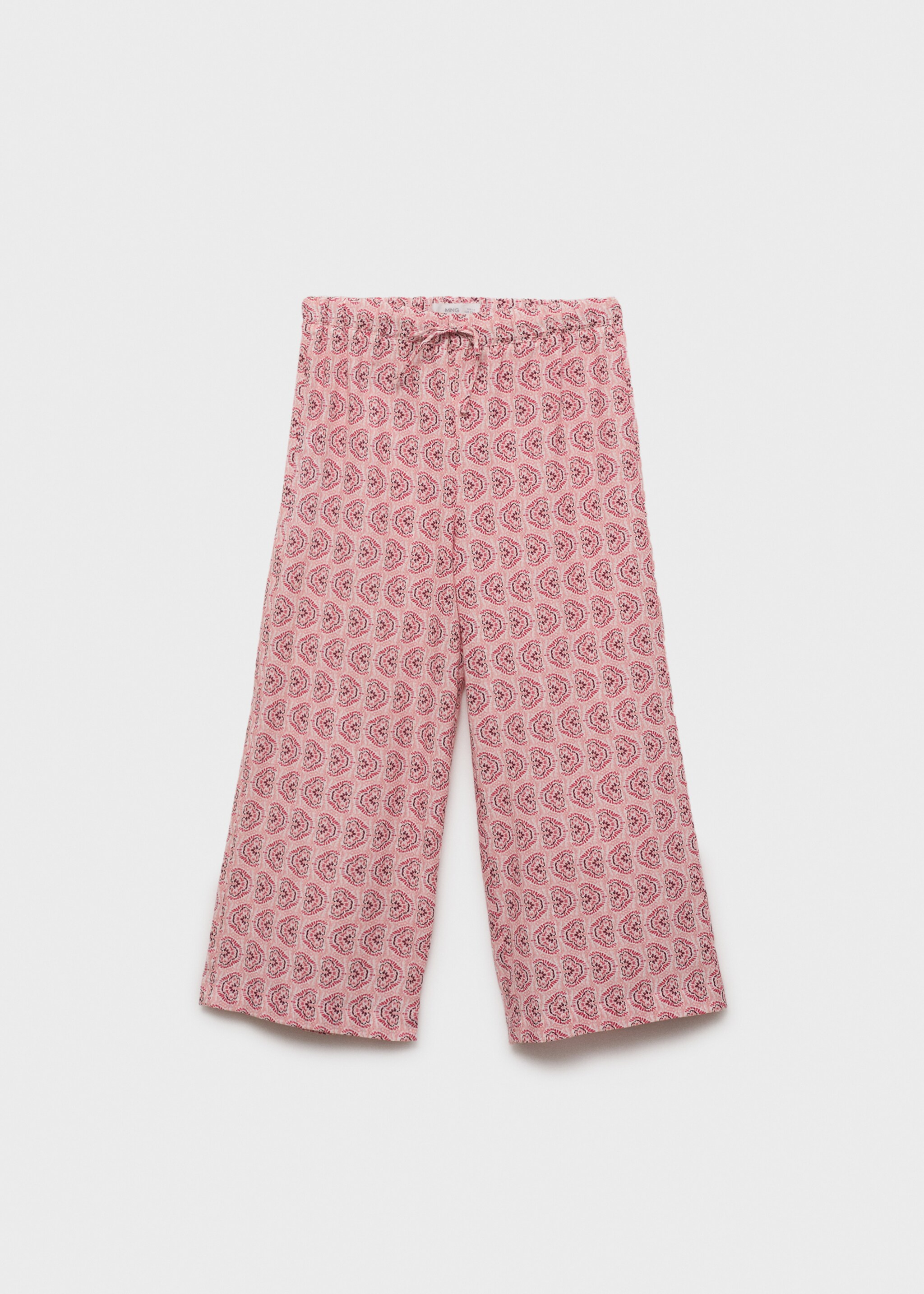 Printed cotton trousers - Article without model, Pink. Ref: 87076714-00.