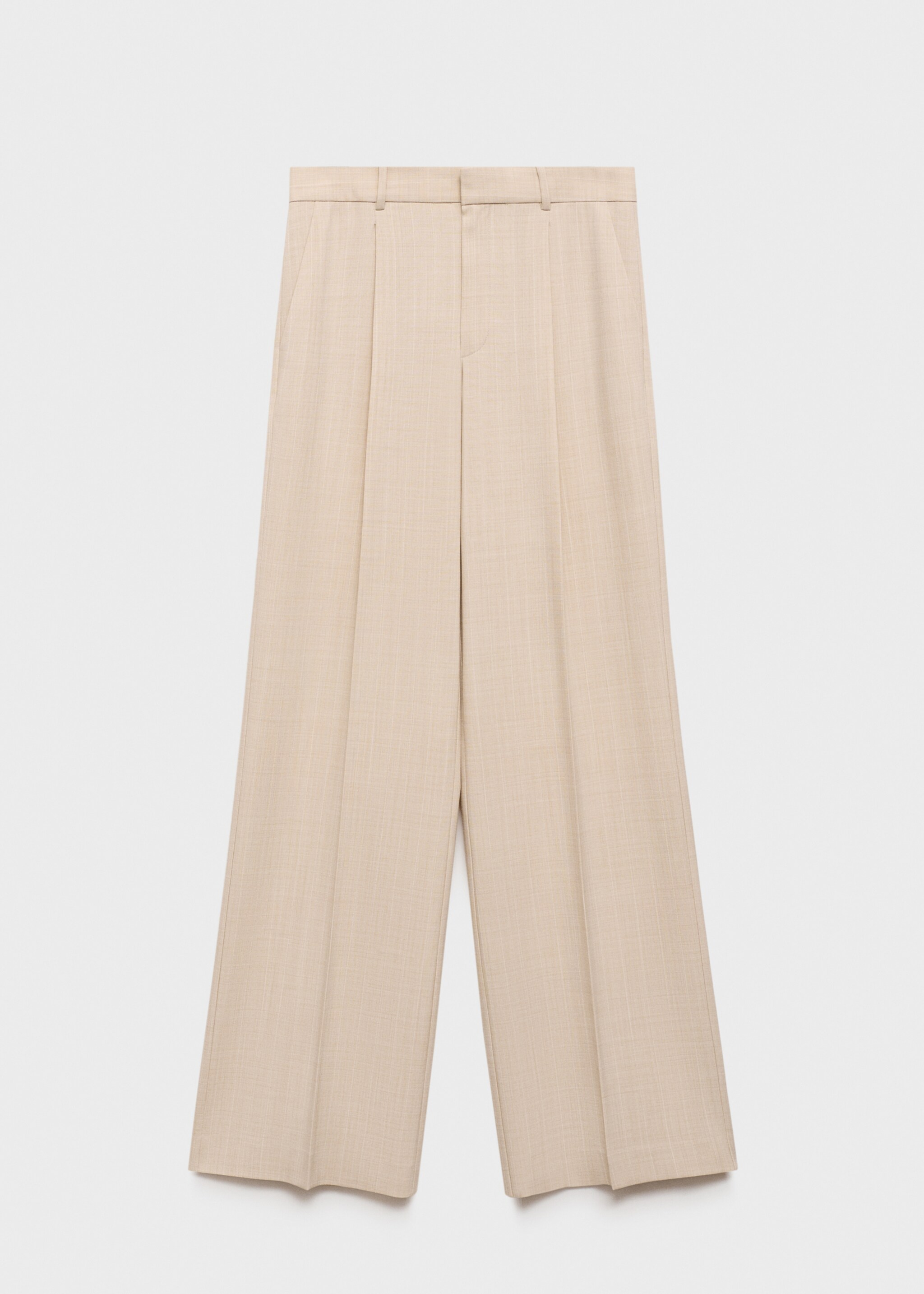 Straight suit trousers - Article without model, Nude. Ref: 87076715-00.