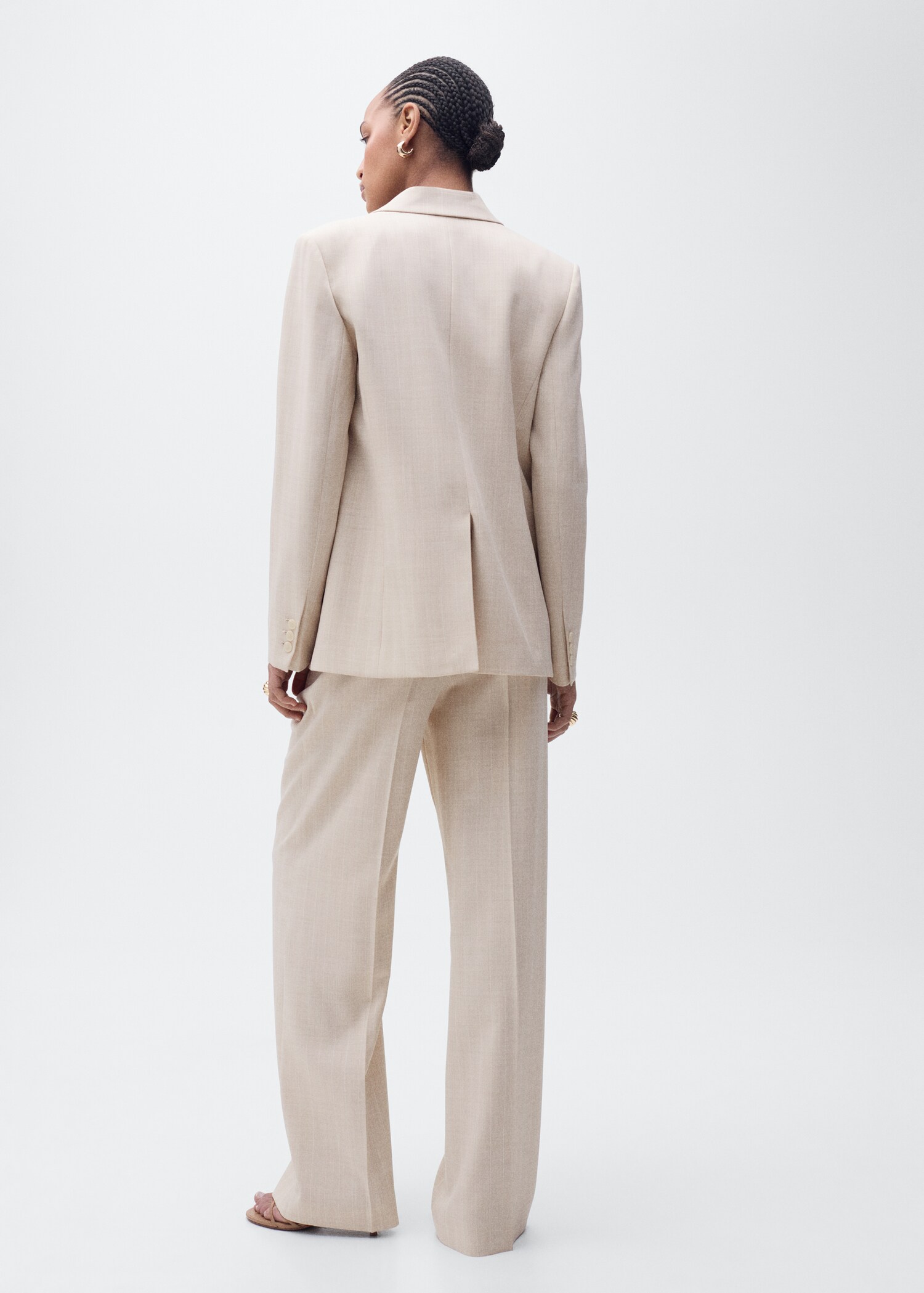 Straight suit trousers - Reverse of the article