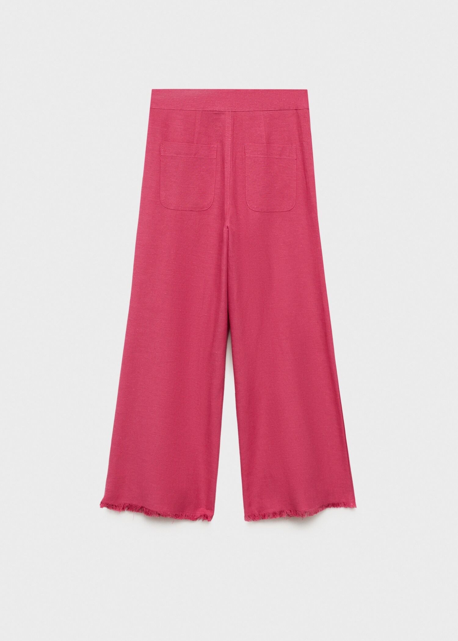 Linen-blend culotte trousers - Reverse of the article