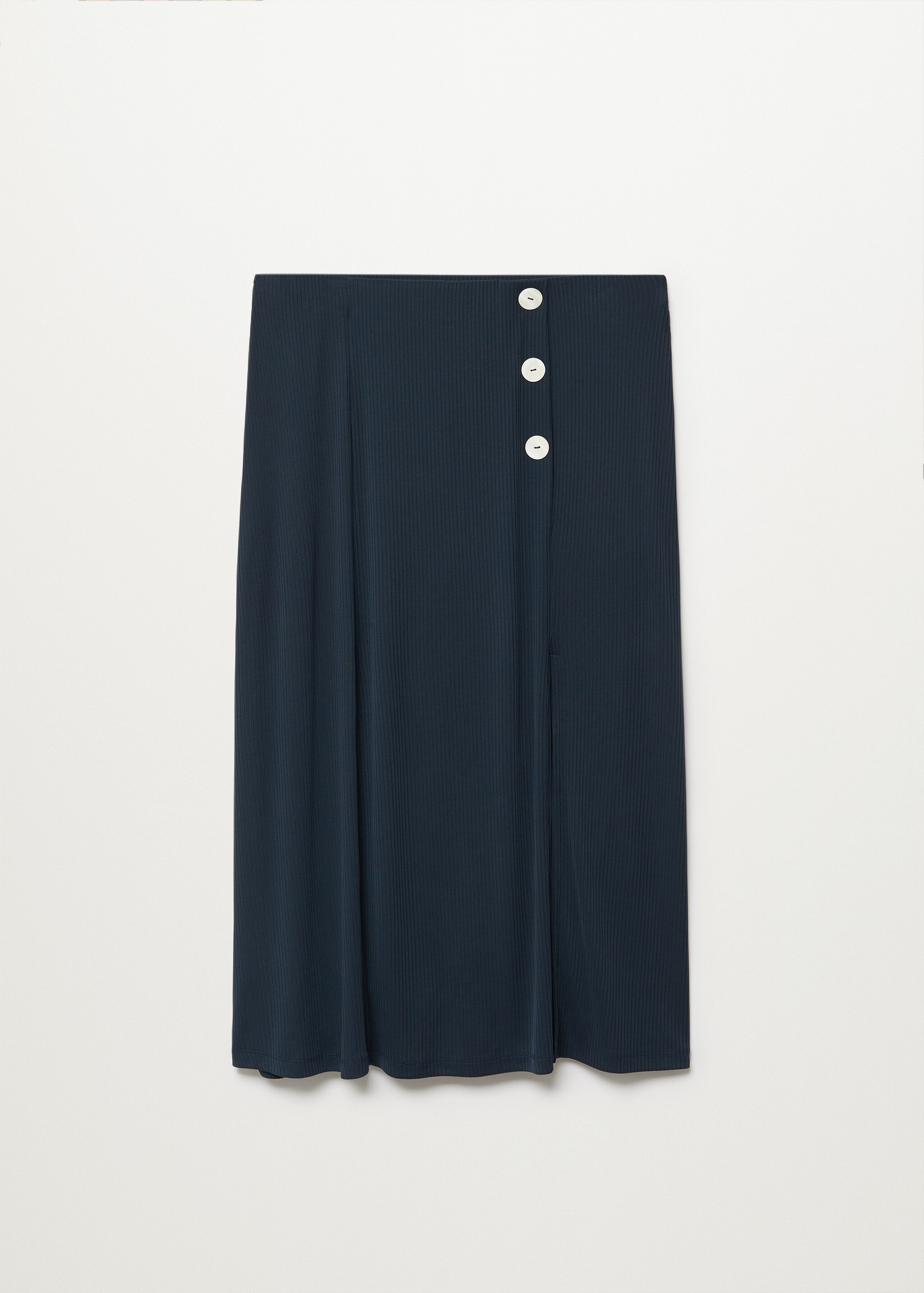 Buttoned ribbed skirt - Article without model