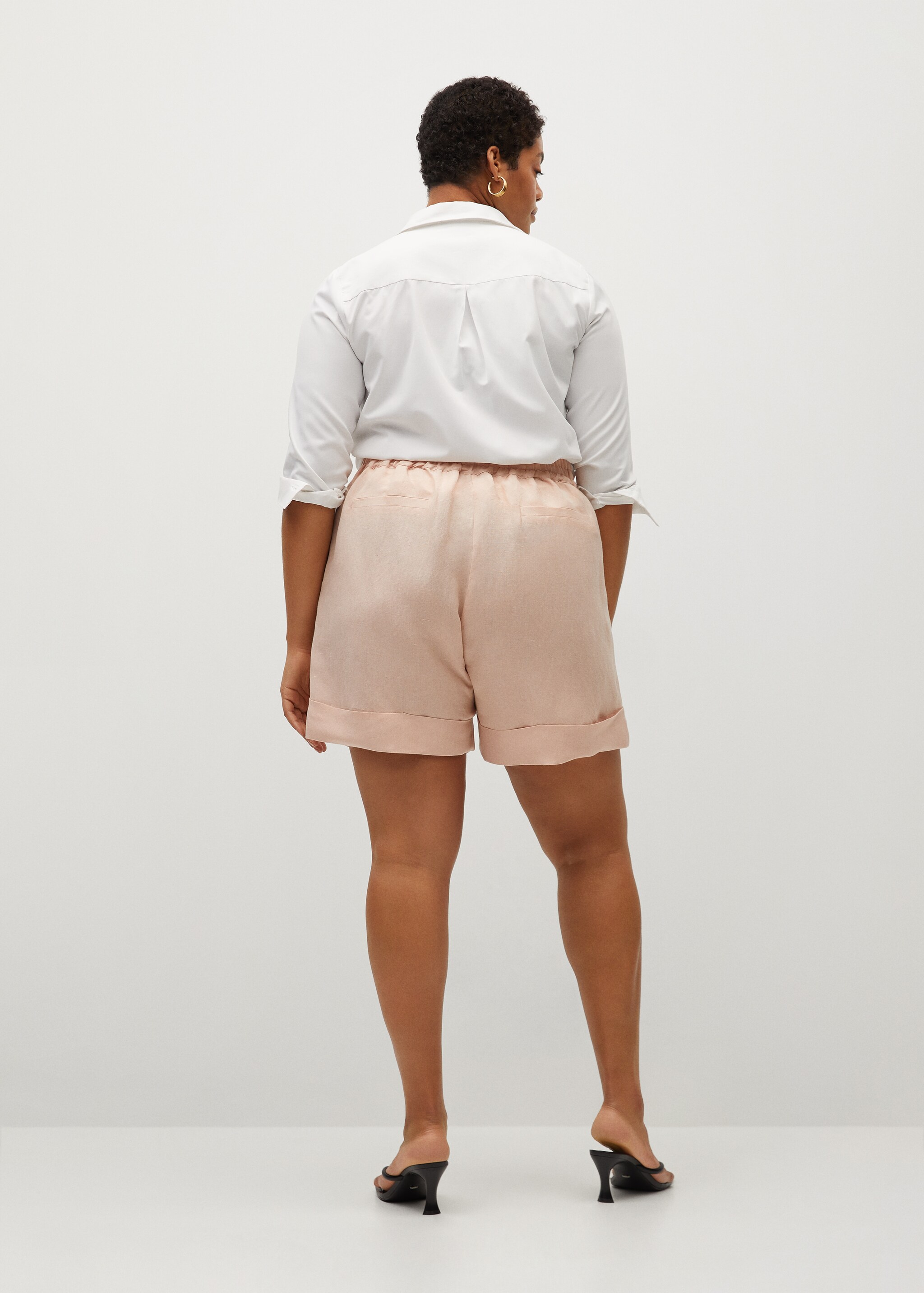 Short tiro alto lino - Reverso del artículo