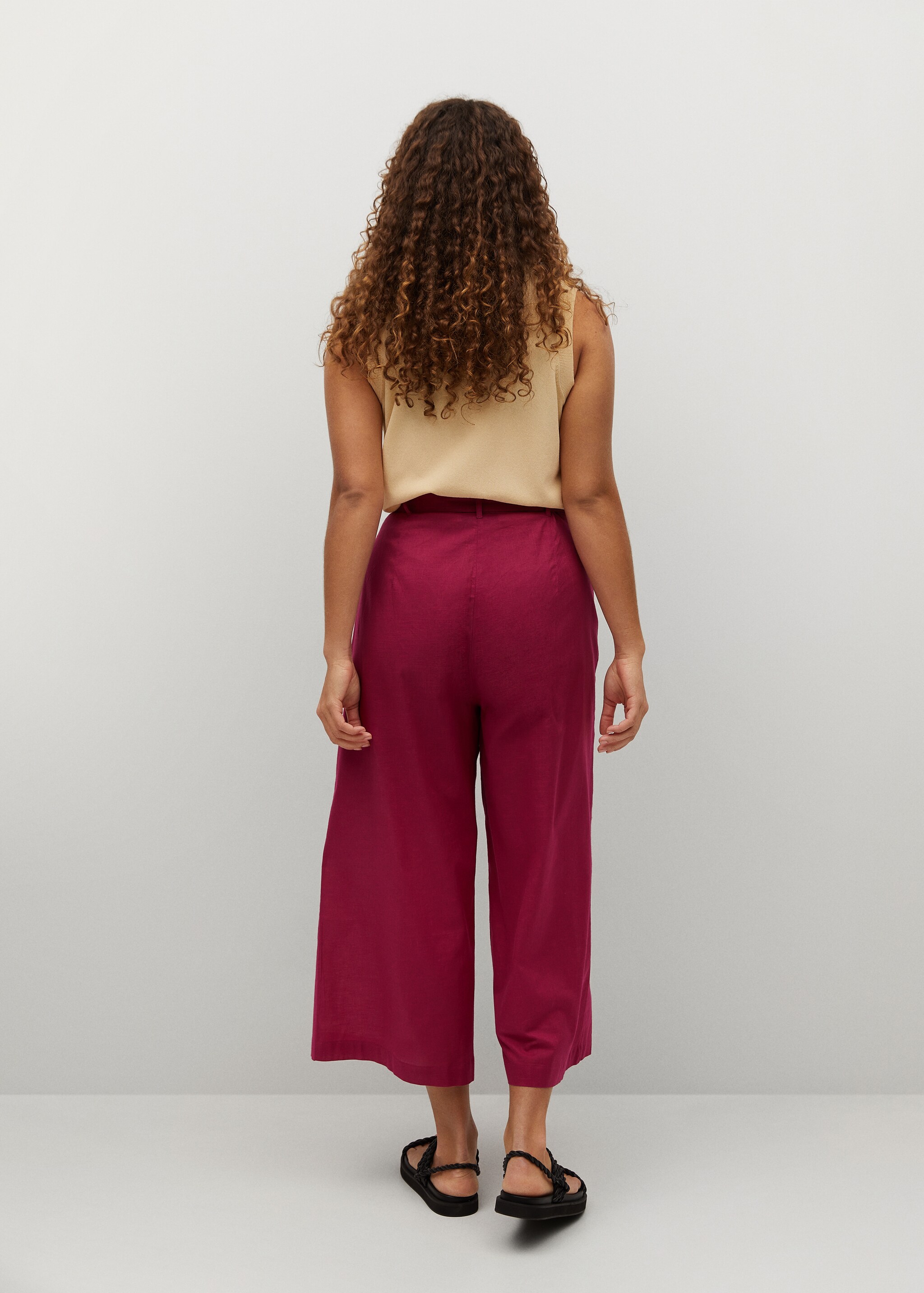 Pantalón culotte cinturón - Reverso del artículo