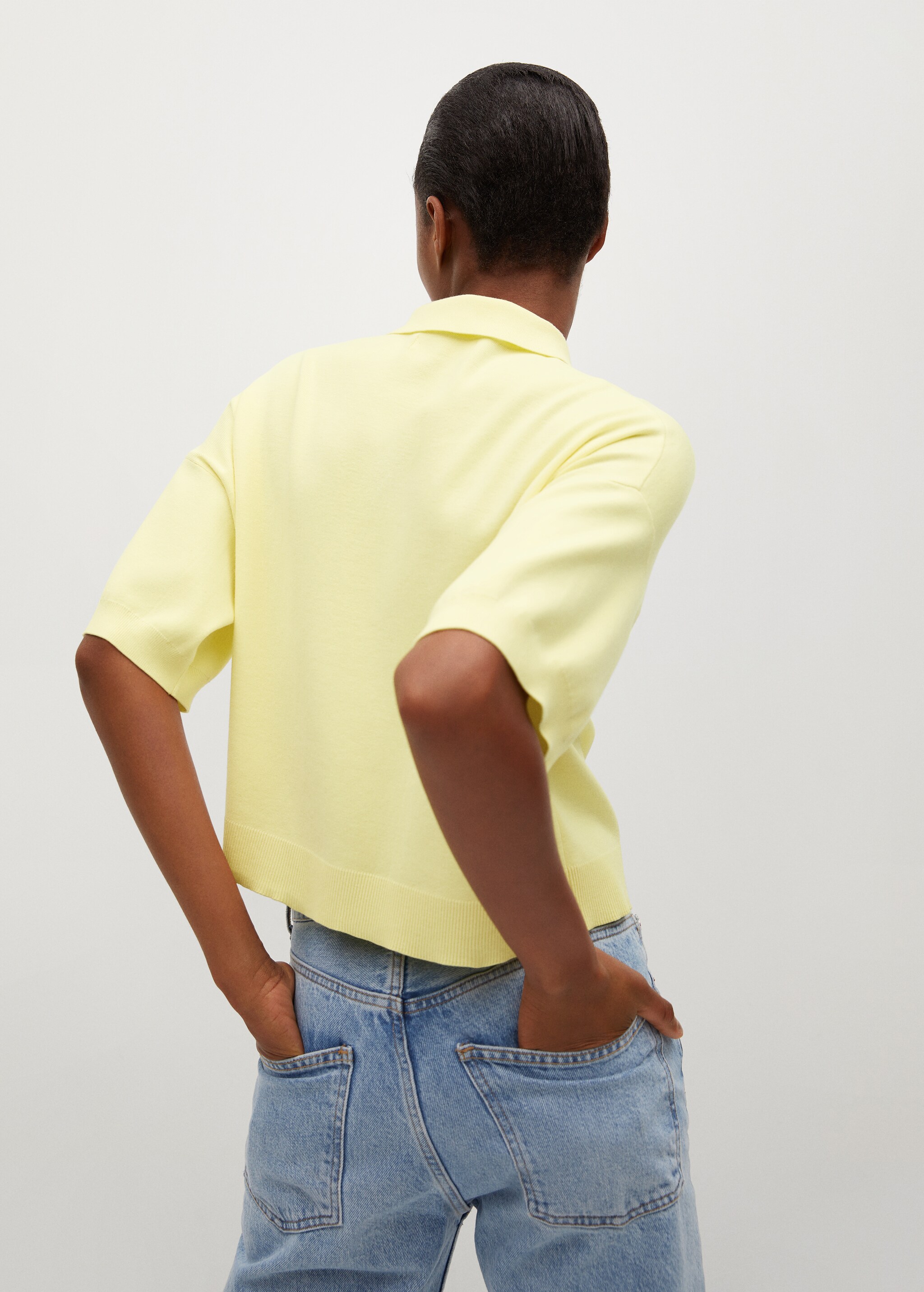Polokošile crop oversize - Zadní strana zboží