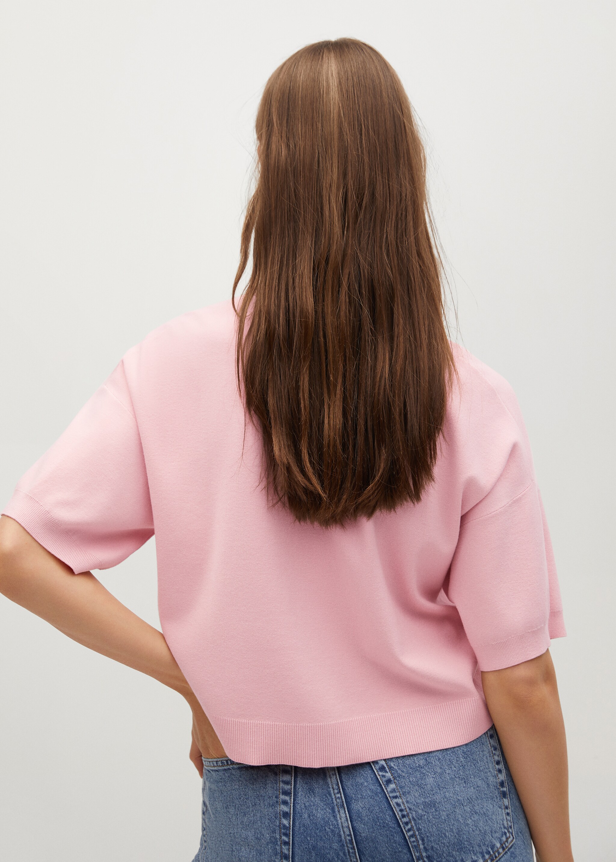 Polokošile crop oversize - Zadní strana zboží
