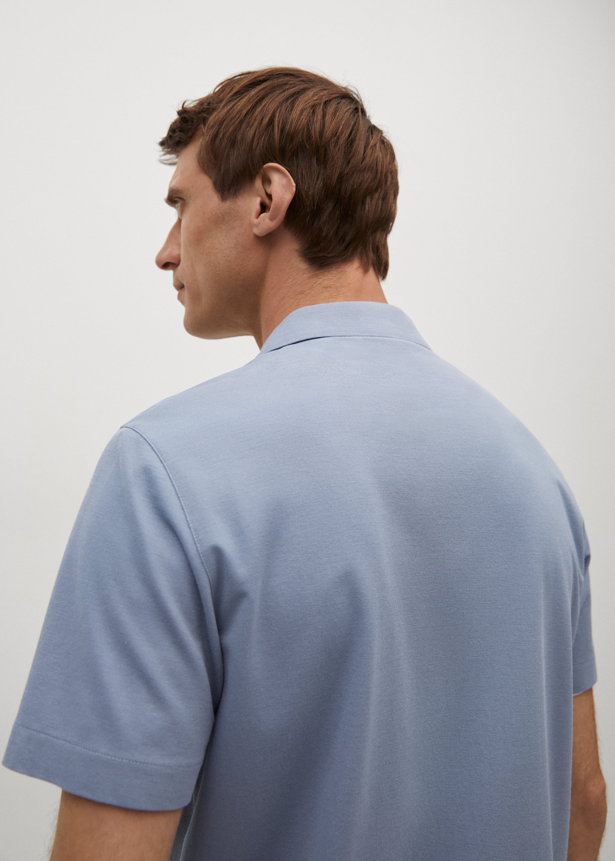Thermoregulating polo shirt with bowling collar  - Details of the article 2
