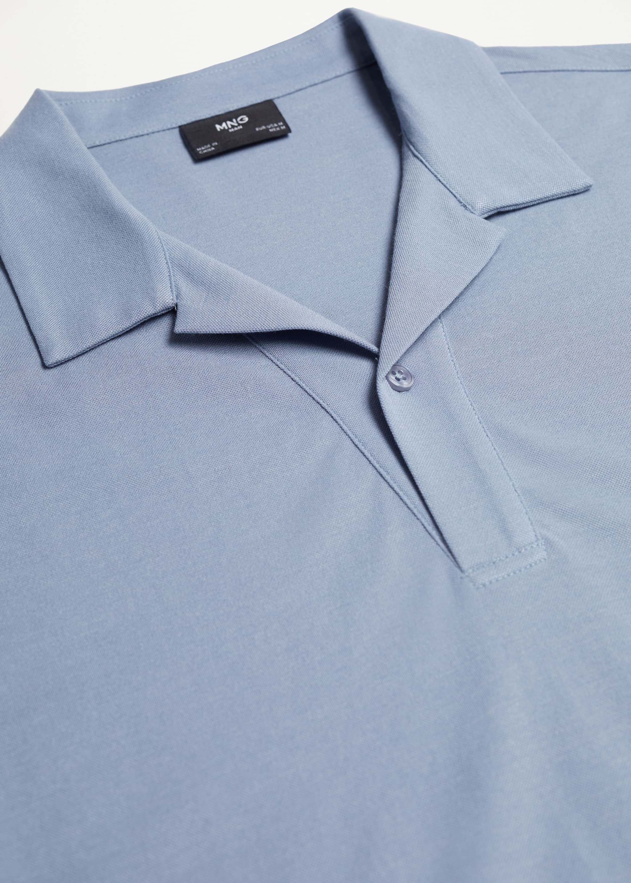 Thermoregulating polo shirt with bowling collar  - Details of the article 8