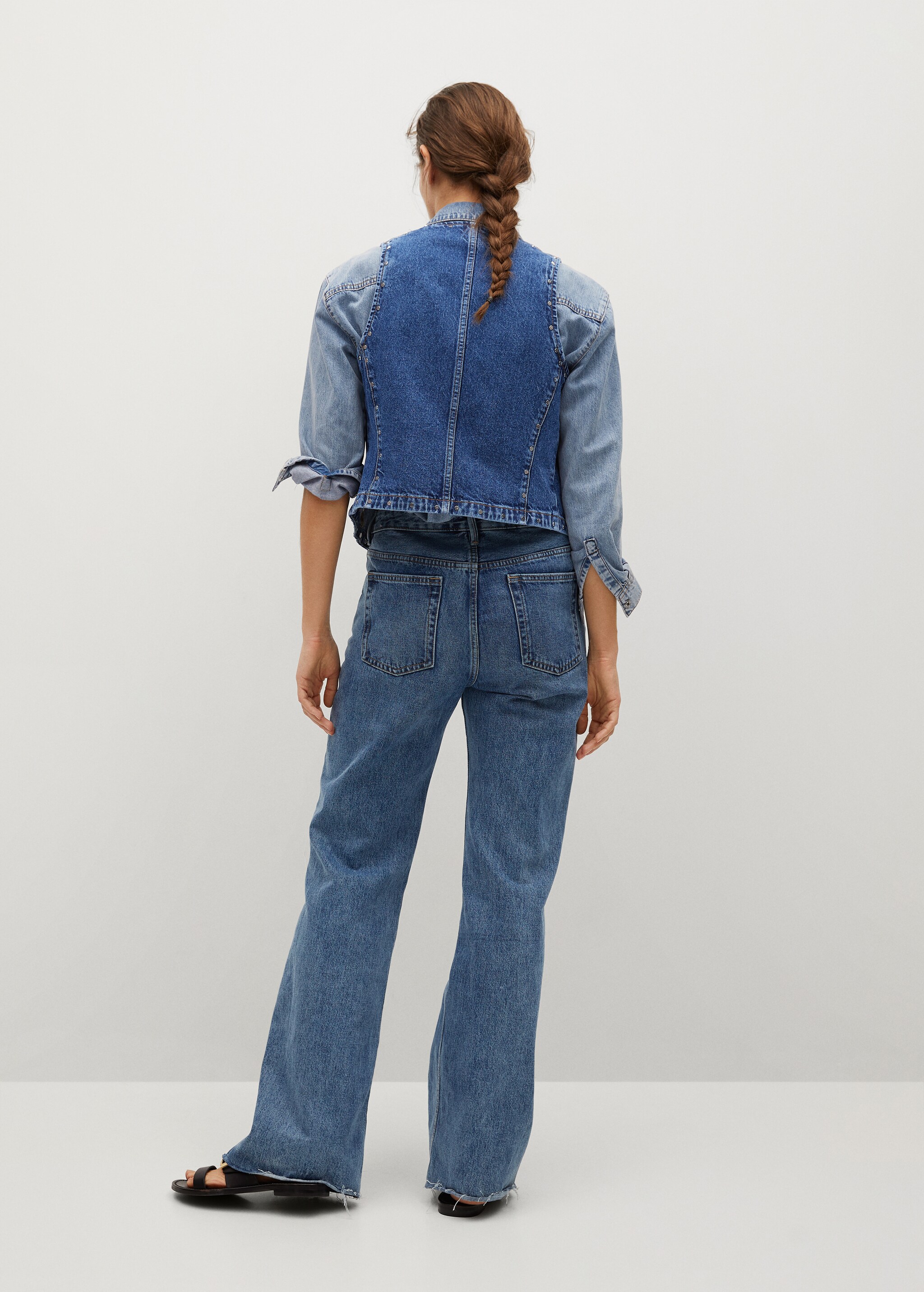 Chaleco denim tachuelas - Reverso del artículo