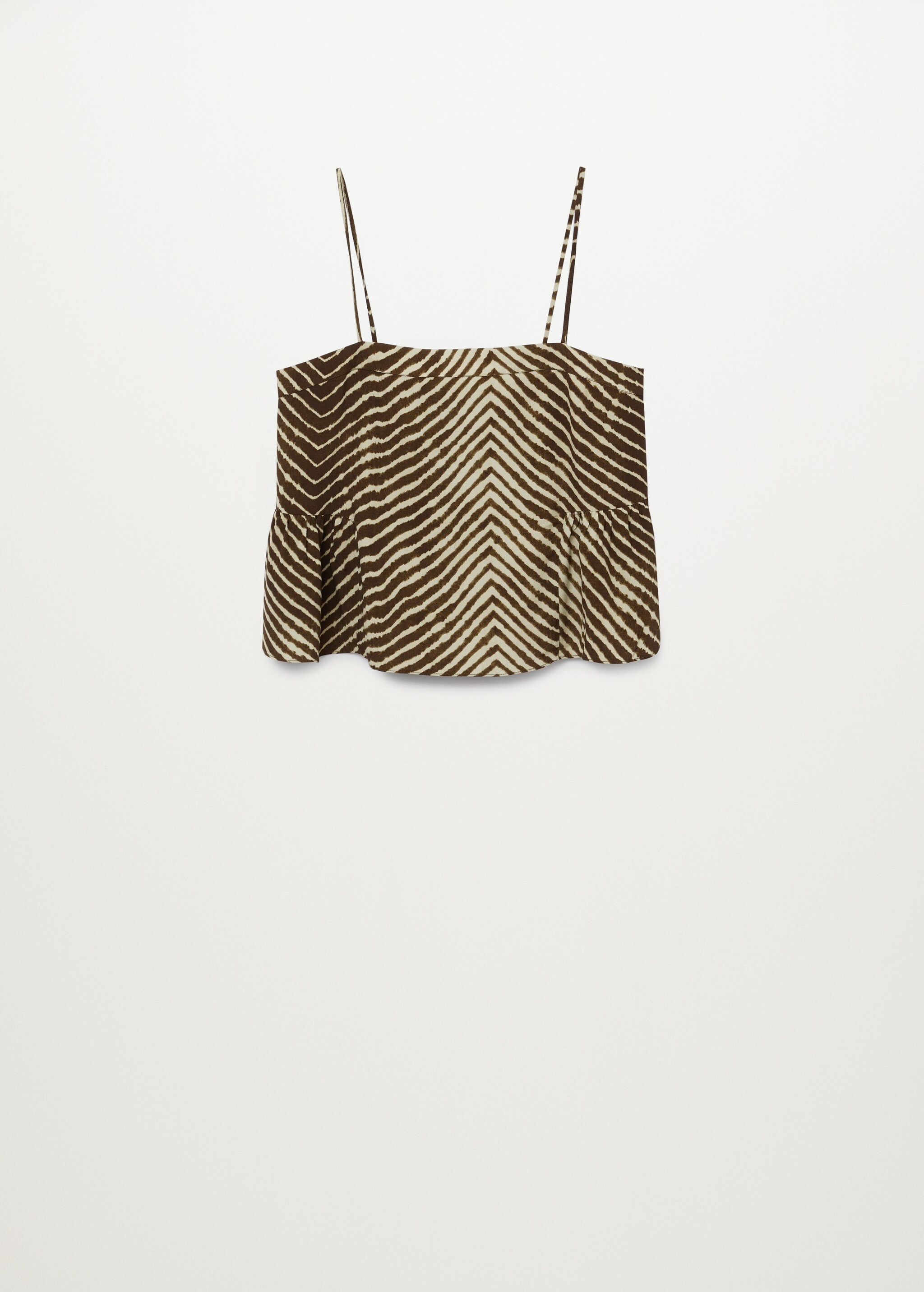 Top fluido estampado - Artículo sin modelo