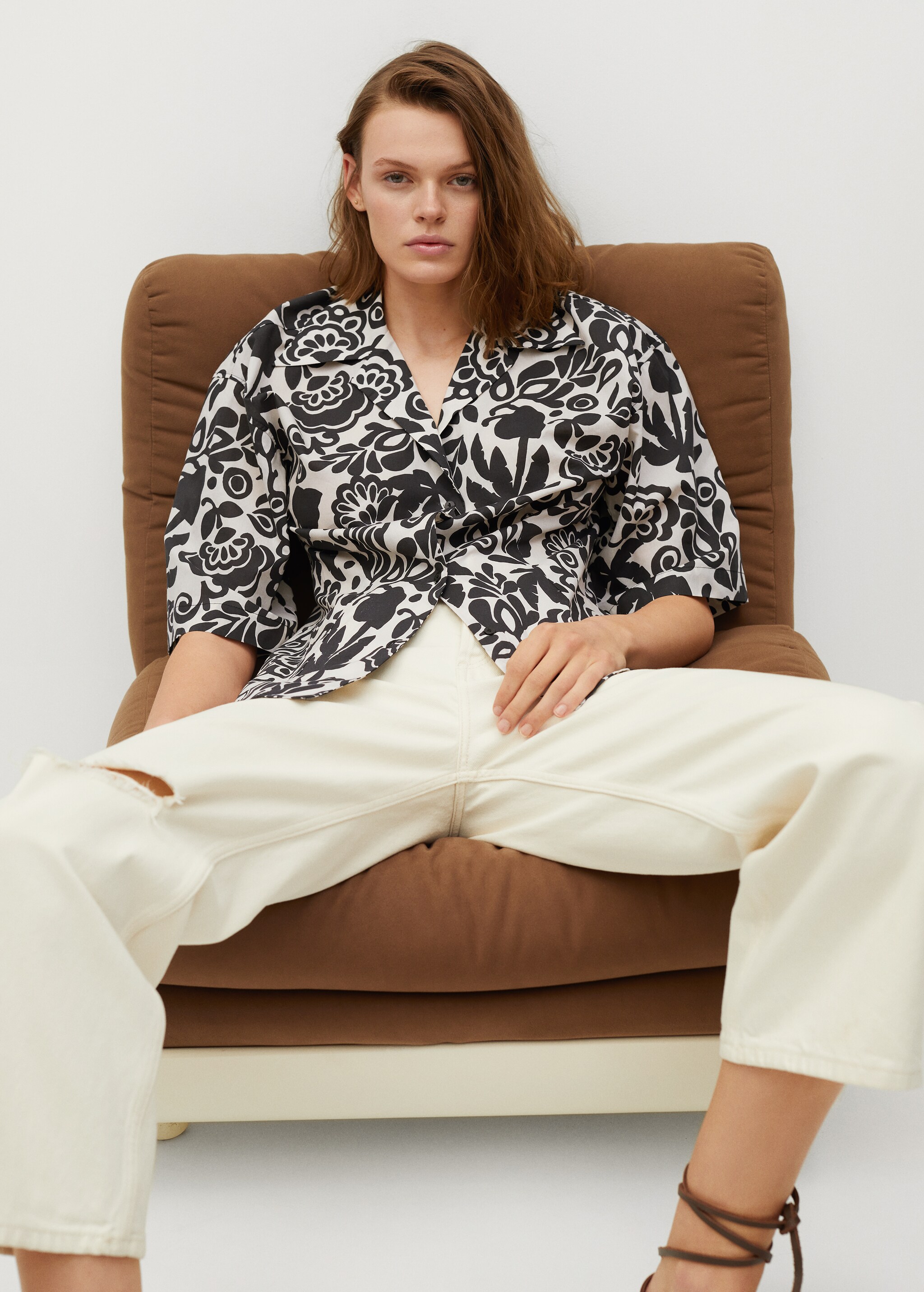 Printed cotton shirt - Details of the article 2