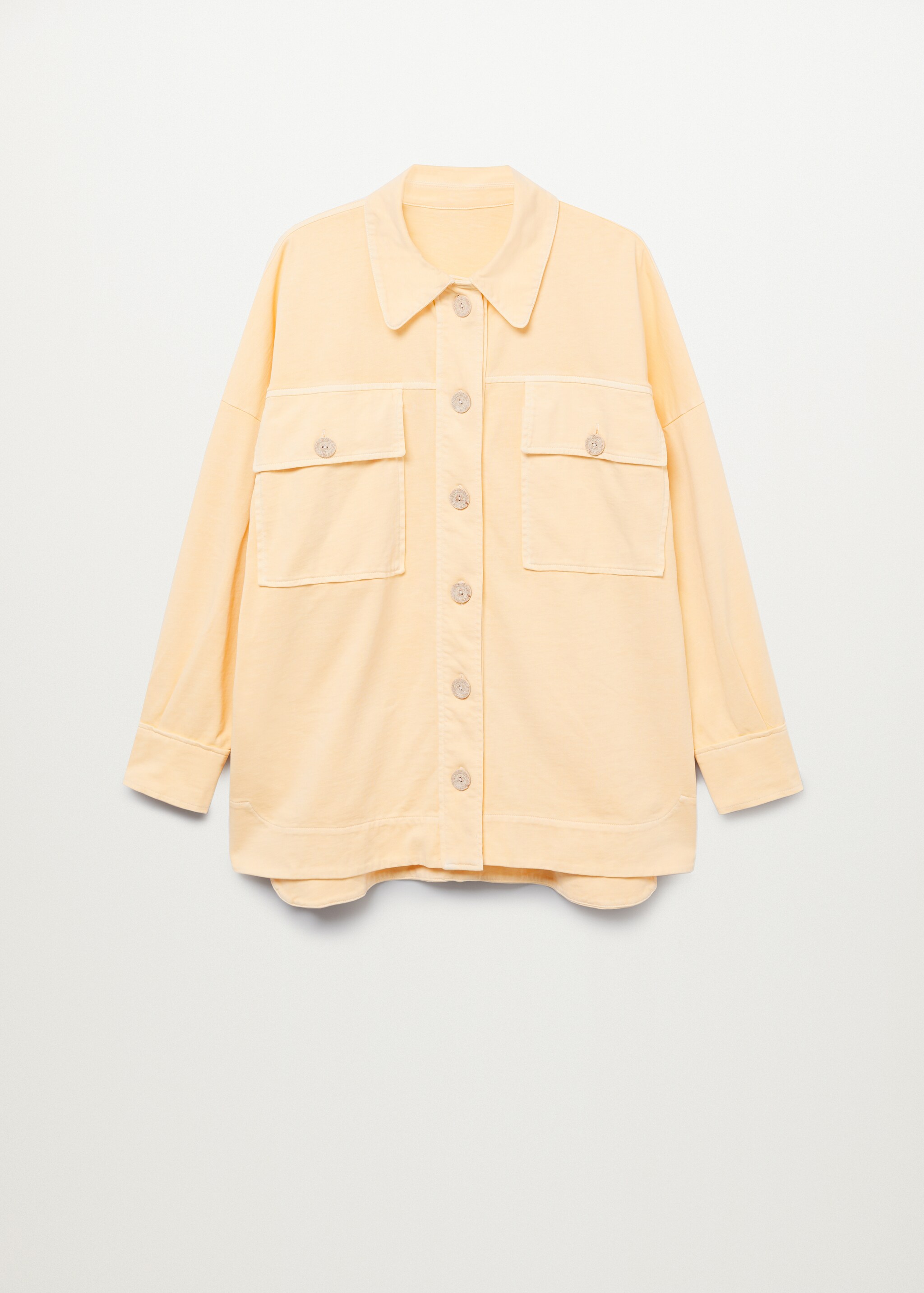 Mit Mineralfarbstoffen gefärbtes Baumwoll-Overshirt - Artikel ohne Model