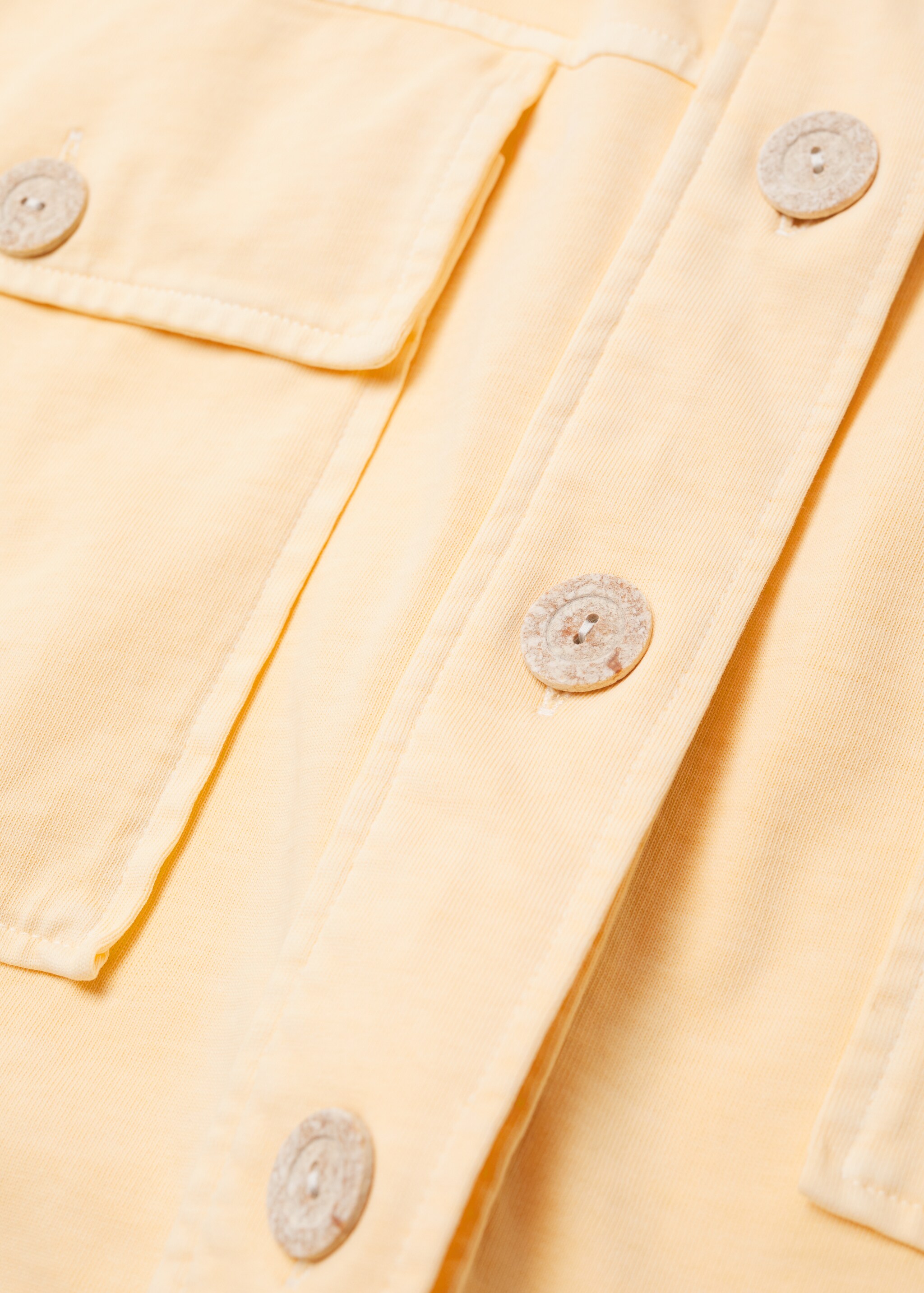 Mit Mineralfarbstoffen gefärbtes Baumwoll-Overshirt - Detail des Artikels 8