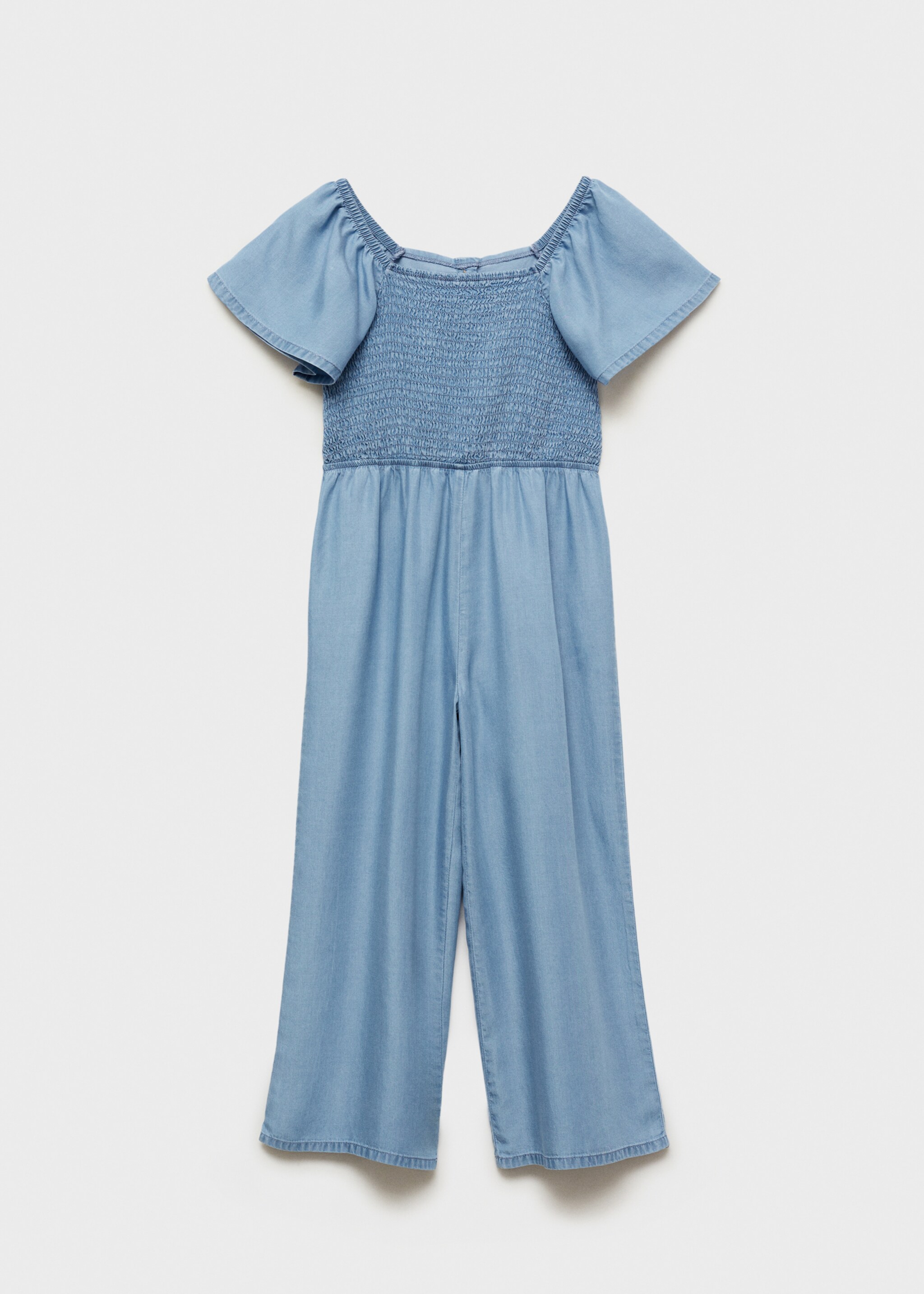 Ruched long jumpsuit - Article without model, Medium Blue. Ref: 87077164-00.