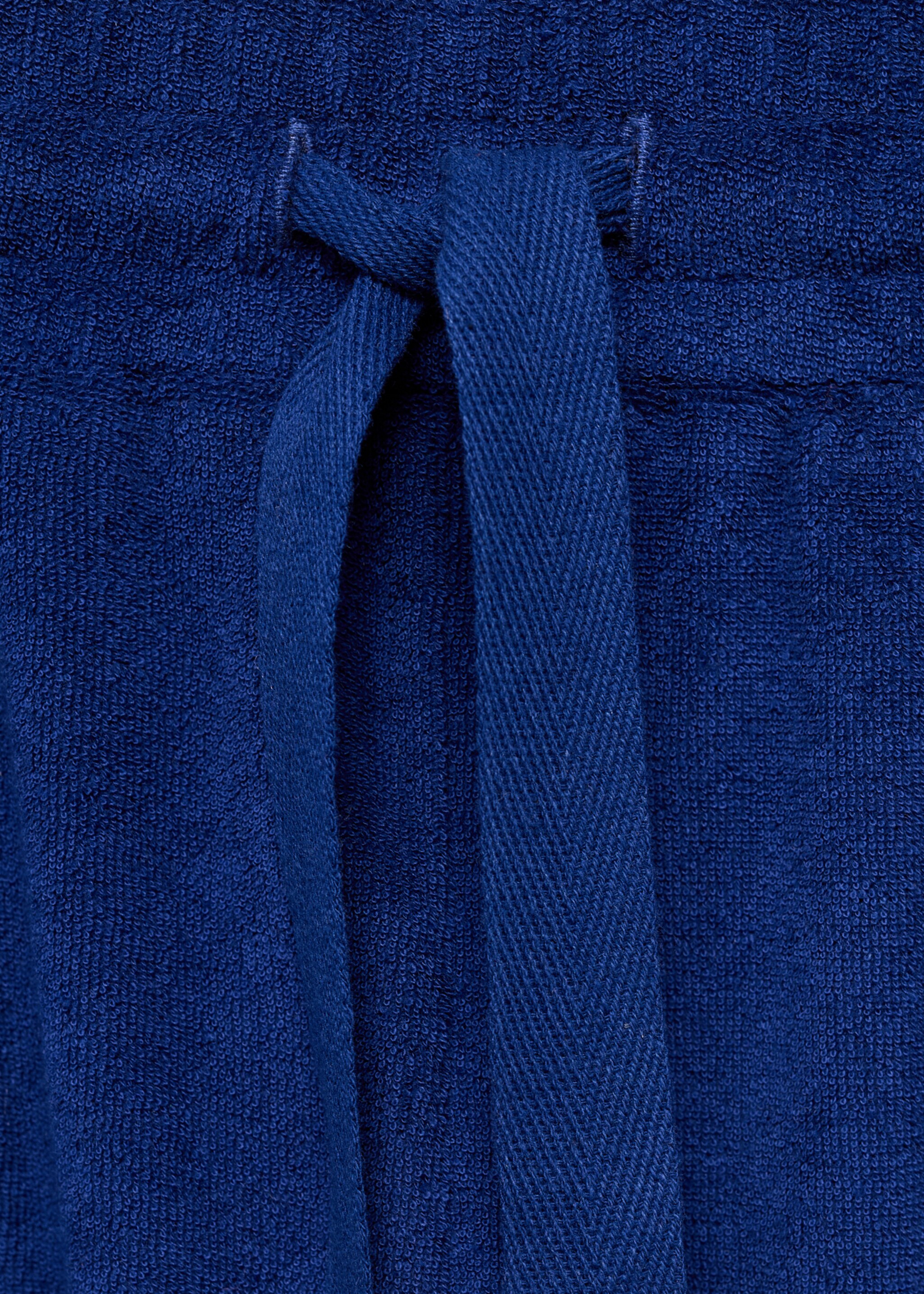 Terry cotton trousers - Details of the article 8, Dark Navy. Ref: 87077169-00.
