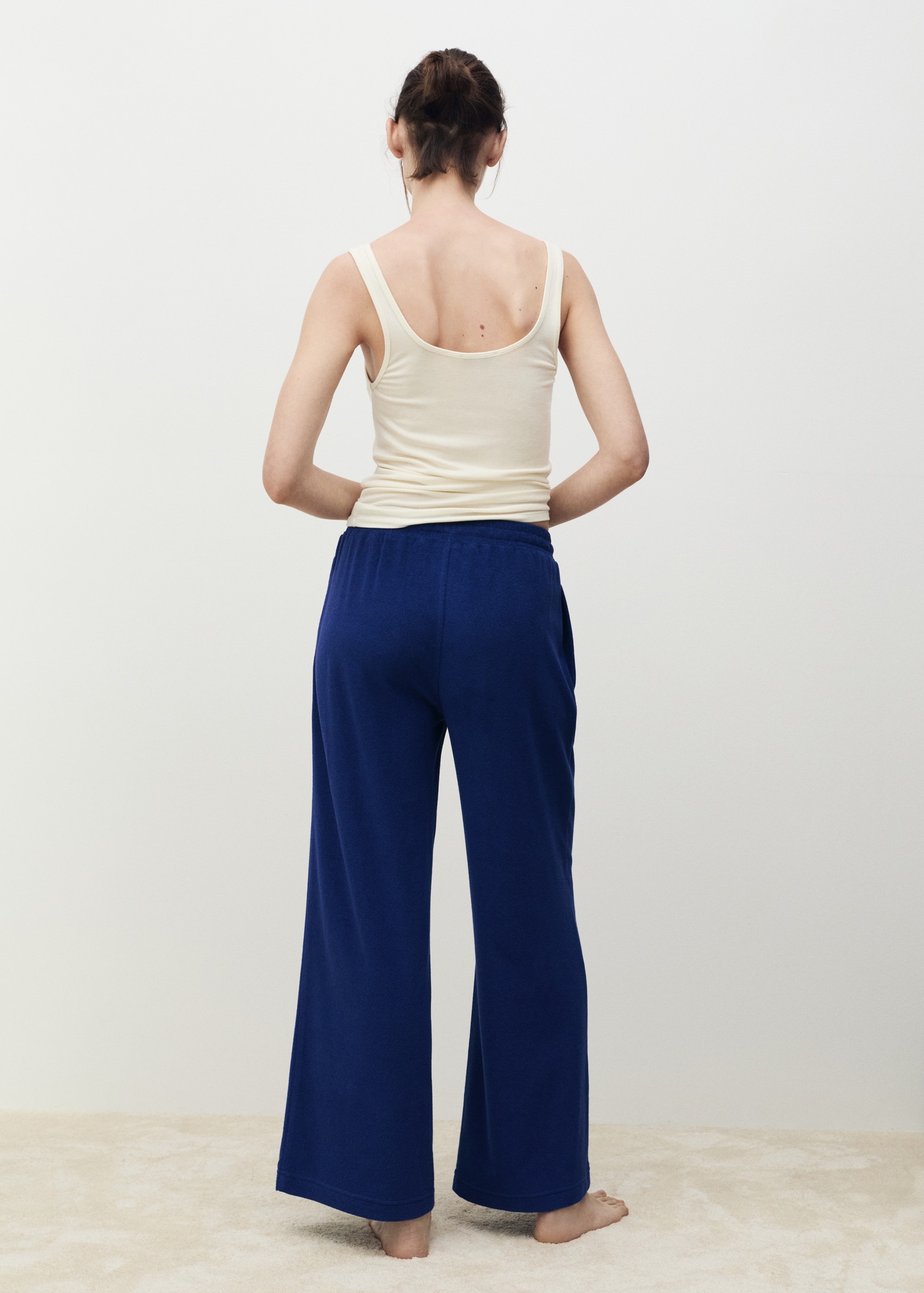 Terry cotton trousers - Reverse of the article