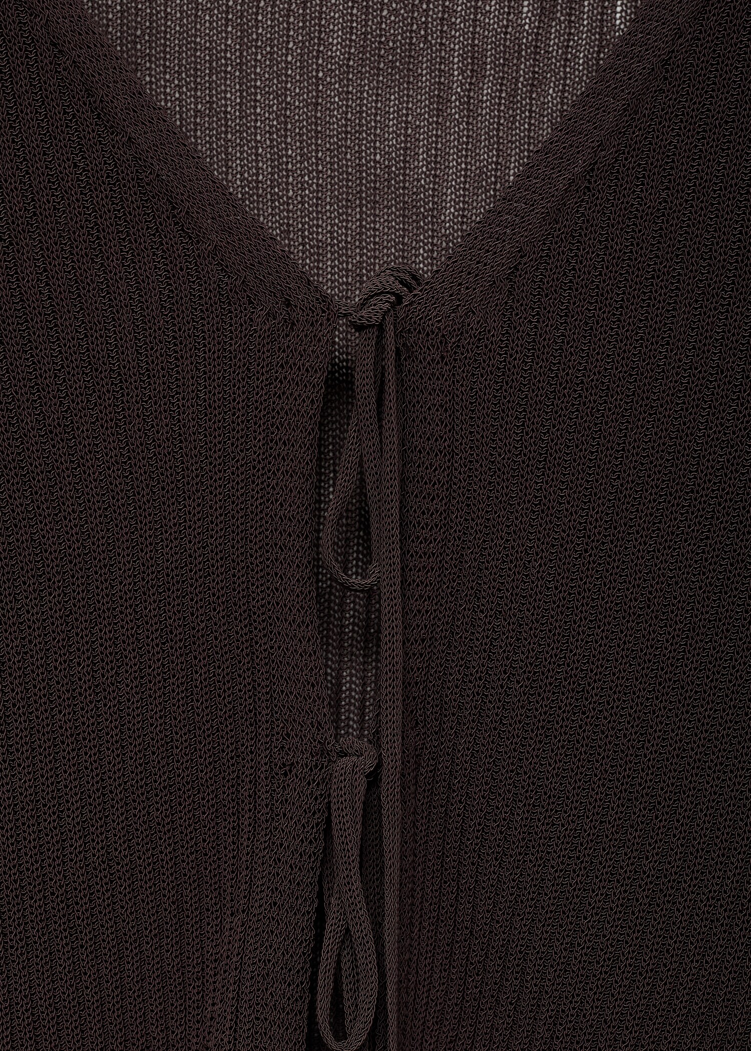 Cárdigan punto canalé lazos - Detalle del artículo 8