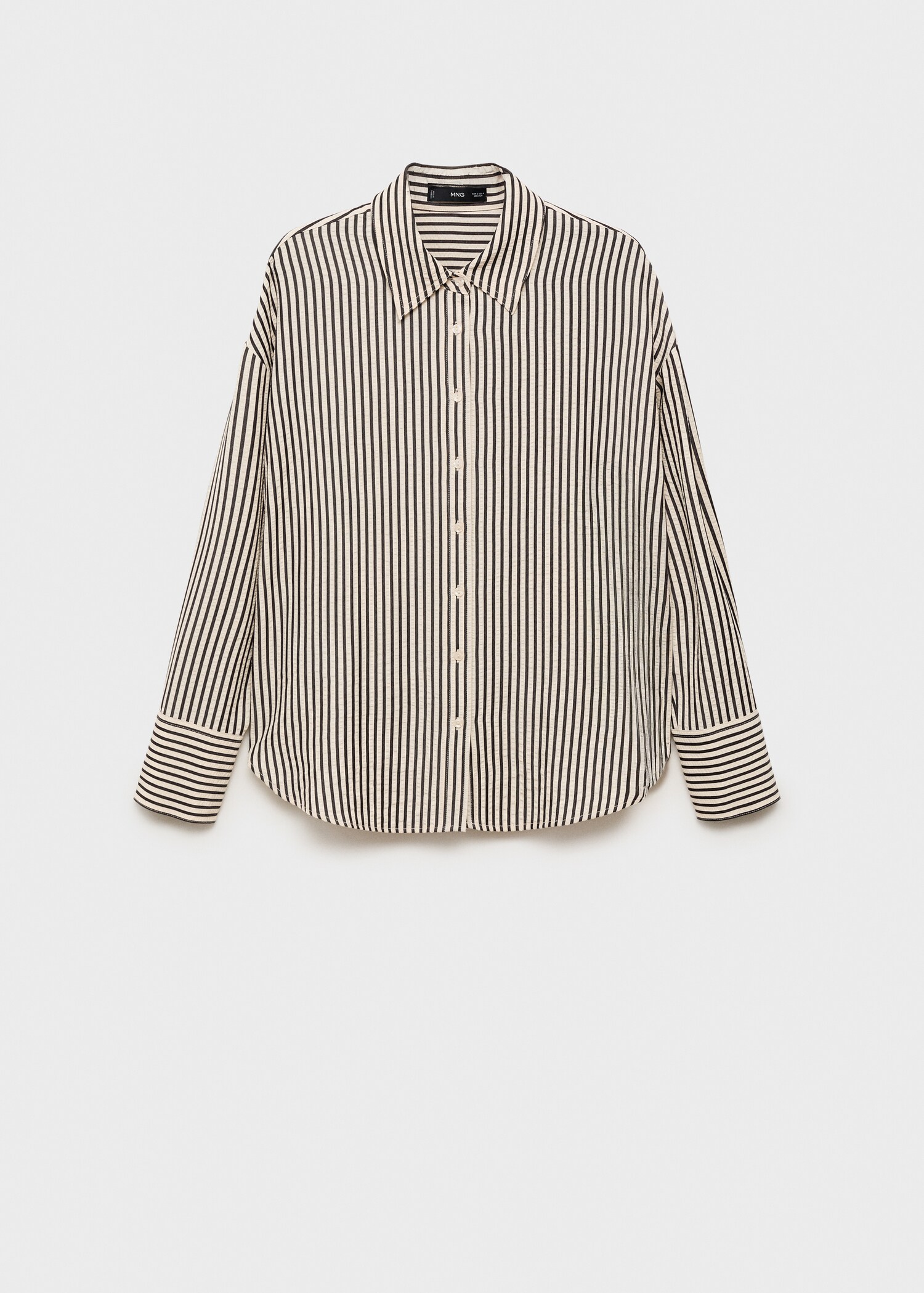 Striped textured shirt - Article without model